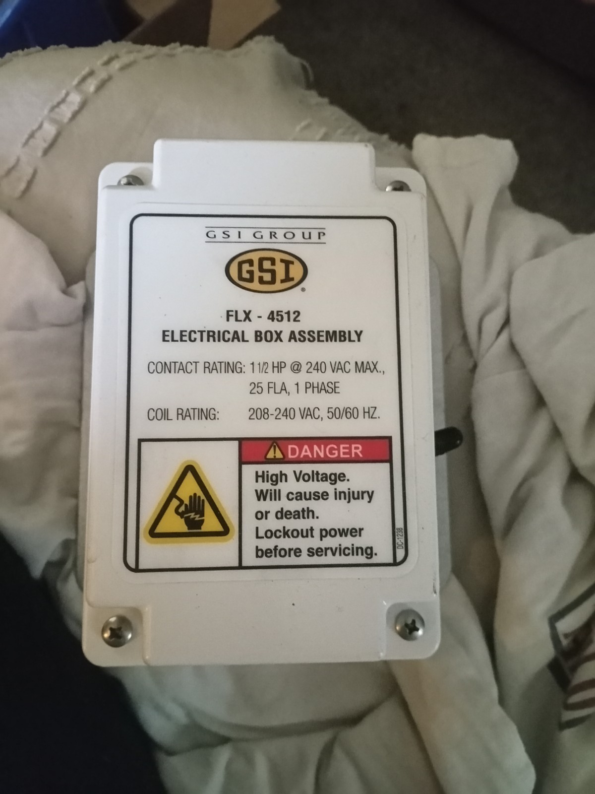 GSI FLX 4512 Electrical Box Feed Line Control Unit Switch