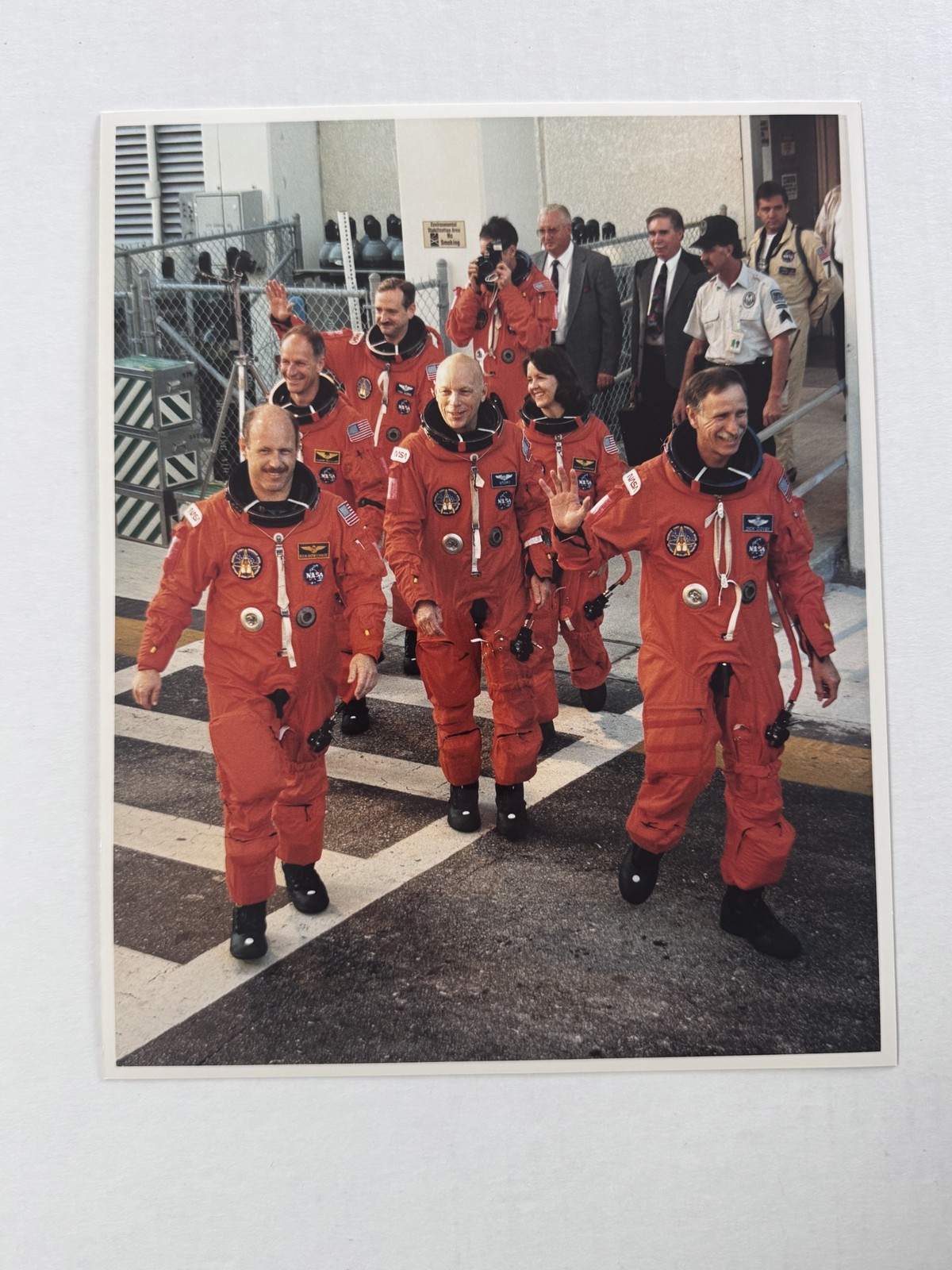 NASA STS-61 Richard Covey and Crew at TCDT Press Photo