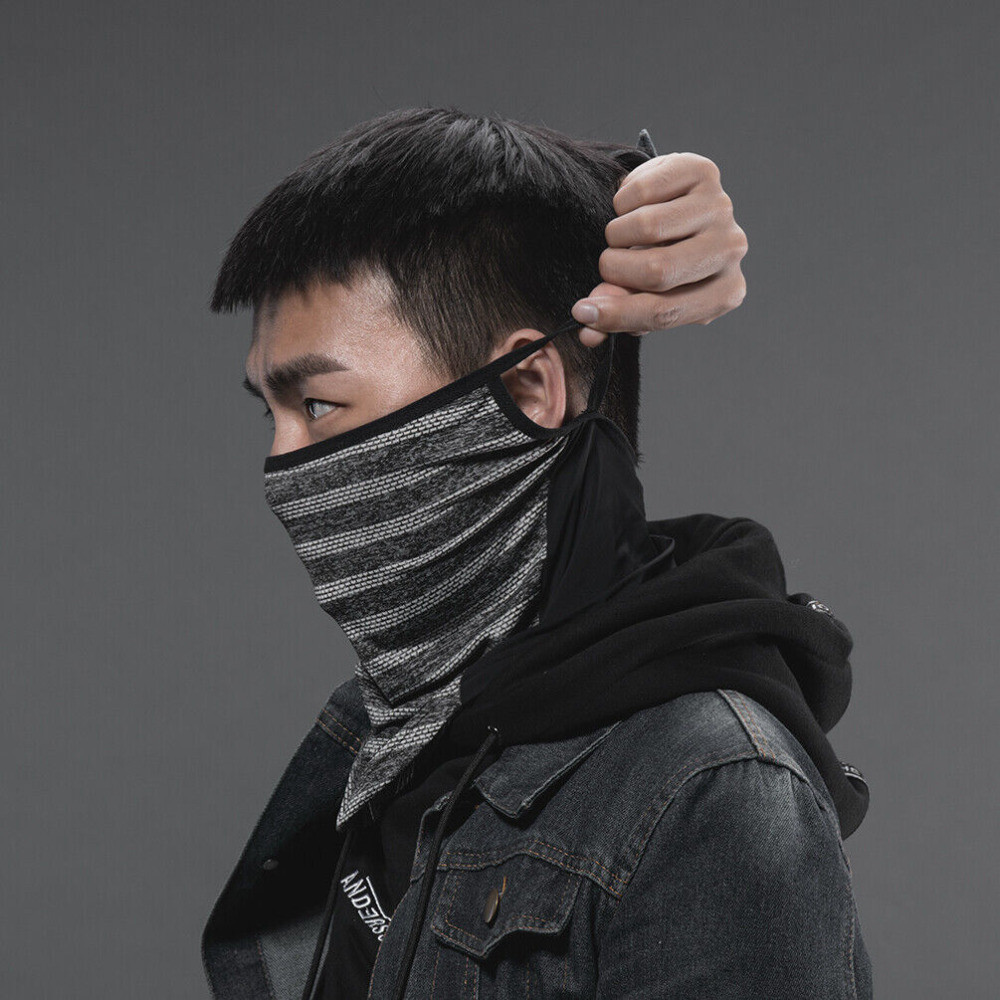 Balaclava Neck Tube Scarf Bandana Head Face Cover Neck Gaiter Ear Loops Headwear
