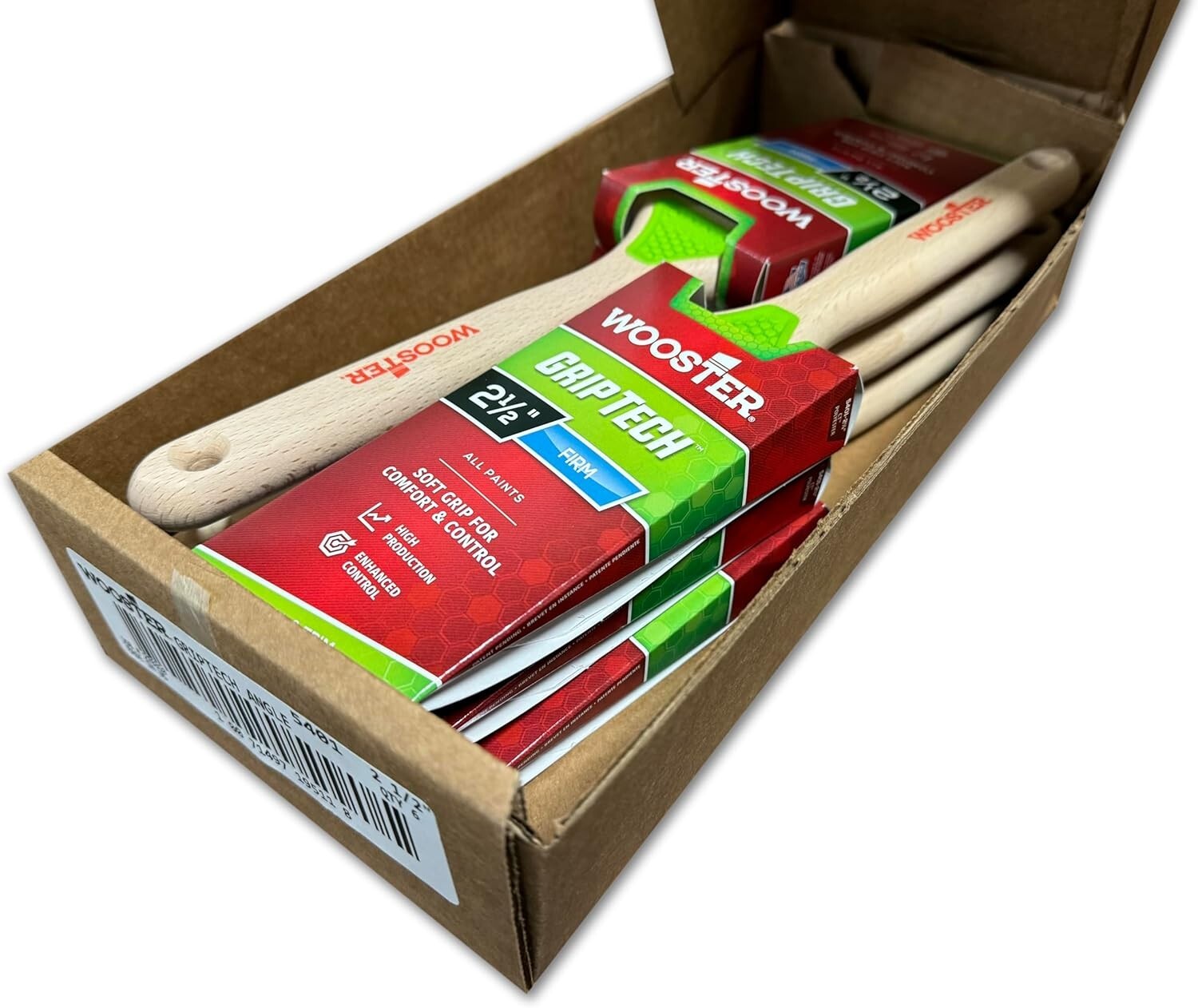 Wooster Brush 5401 2.5 Inch GripTech Angle Sash (2.5 Inch) - Pack of 6