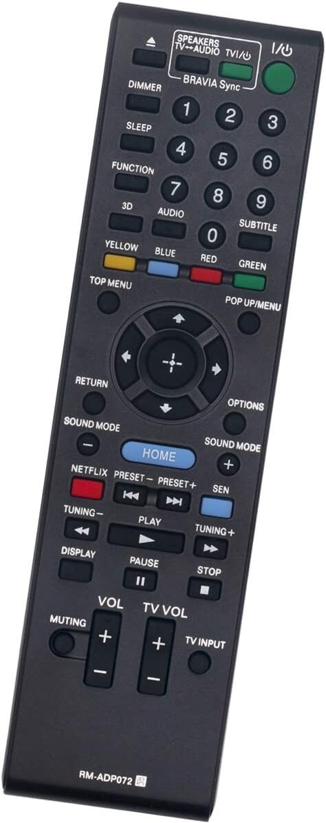 New Replace Remote for Sony Home Cinema BDV-E6100 BDV-E2100 BDV-E3100, RM-ADP090