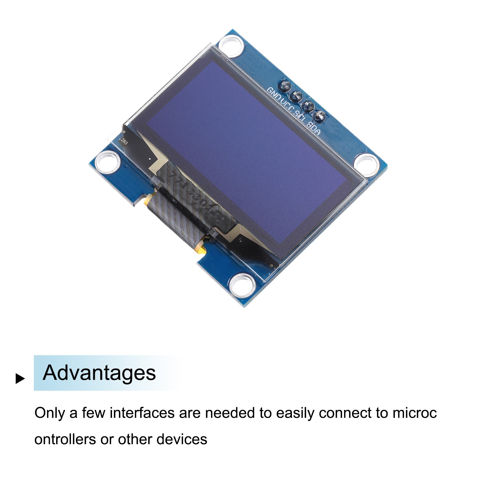 1.3inch OLED LCD Screen Module with 4 Pins Blue Display Color