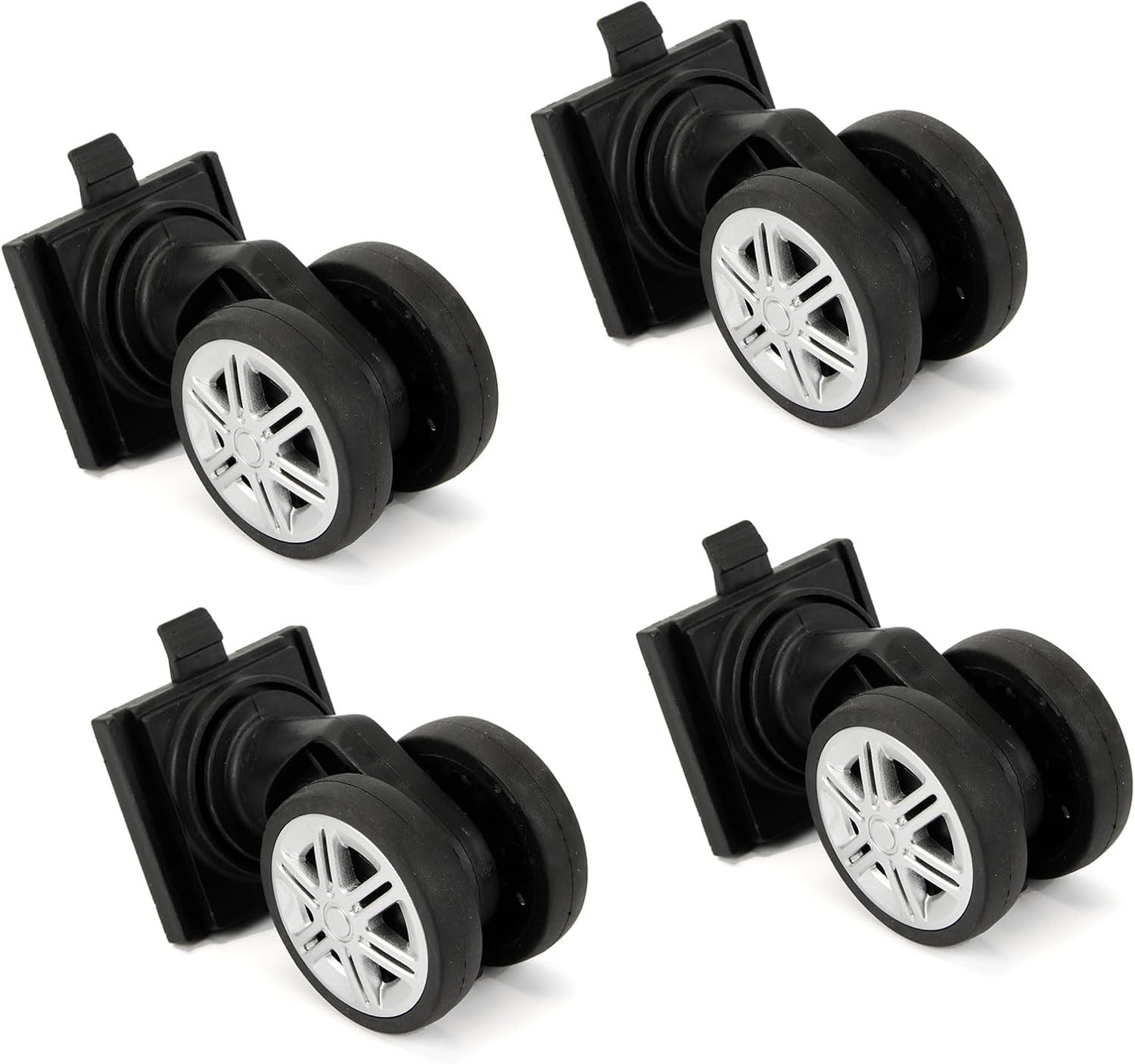 Detachable Replacement Wheels for Expandable Duffle Bag 4 Pcs, Spinner Wheels...