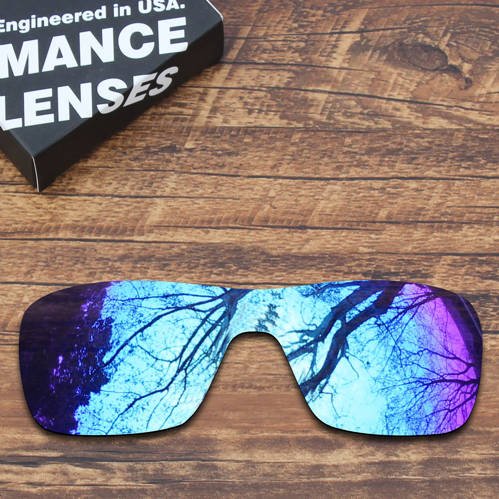 KEYTO Polarized Replacement Lenses for-Oakley Turbine Rotor Sunglass- Blue