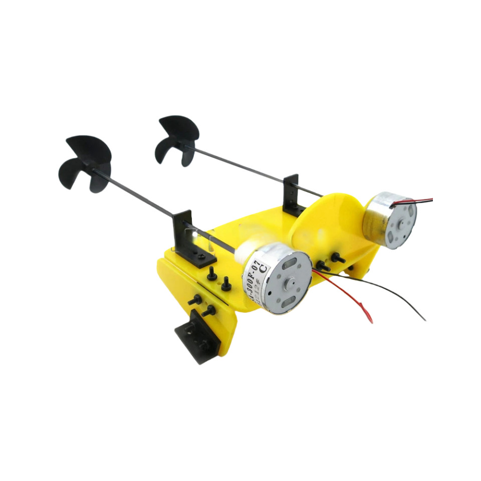 Boat Toy Kit Propeller Motor Shaft DIY Model Hobby Learning Hand School RC 19cm