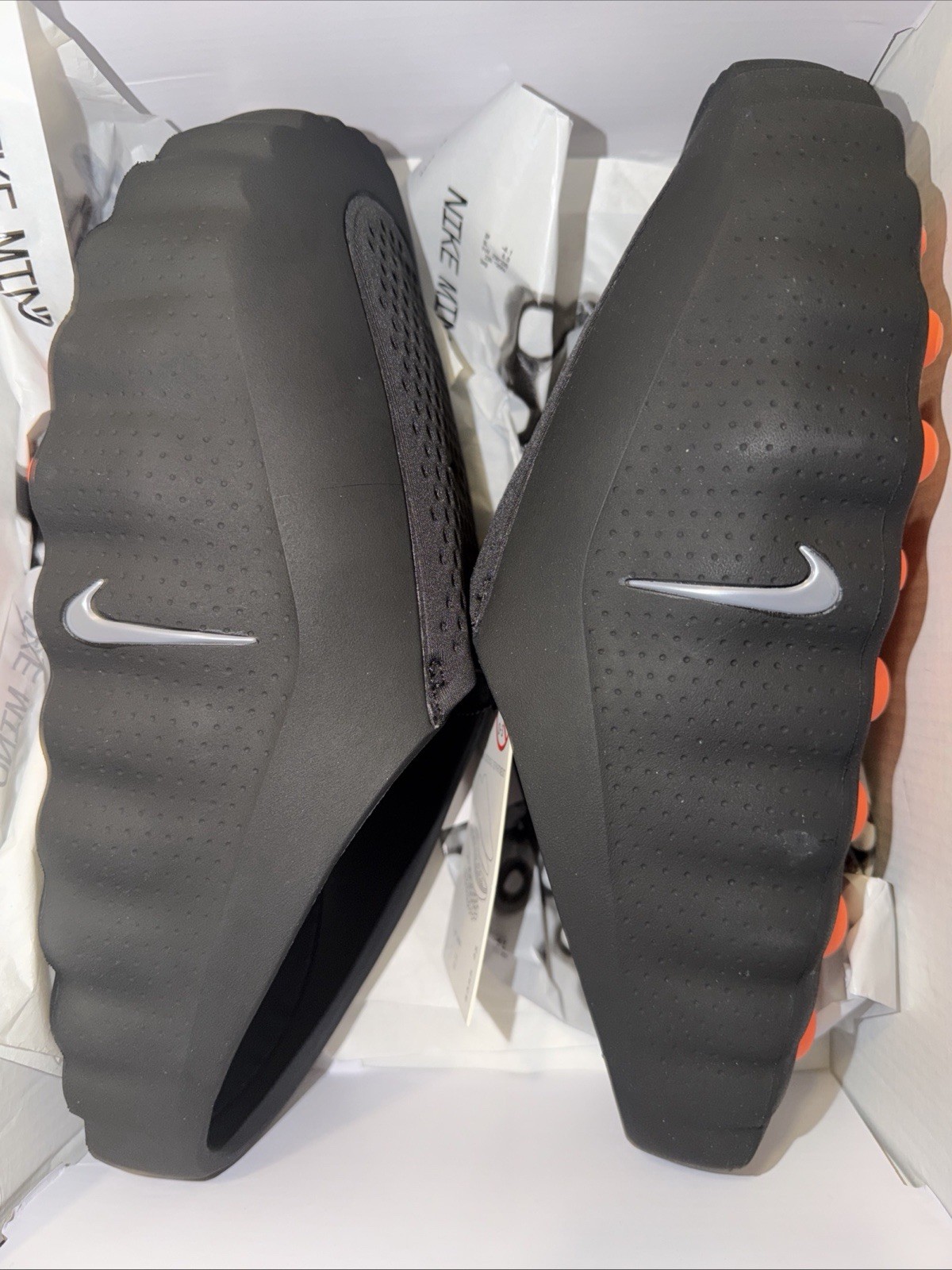 Nike Mind 001 Men's Slide Sandals Comfort Sports Black/Orange Size 11