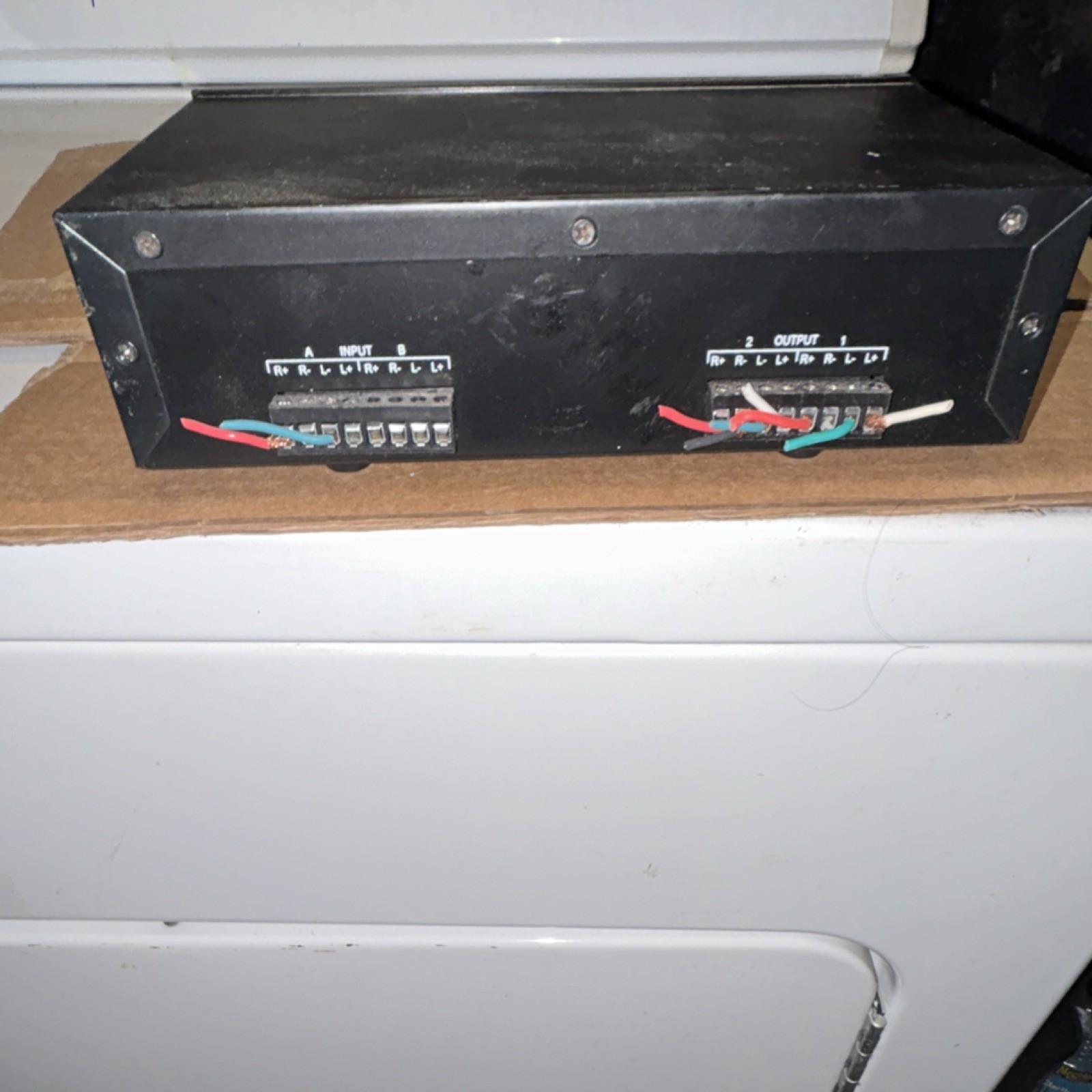 Theater Solutions TS2DLS 2 Channel Speaker Selector Analog Black Raw Cable Jacks