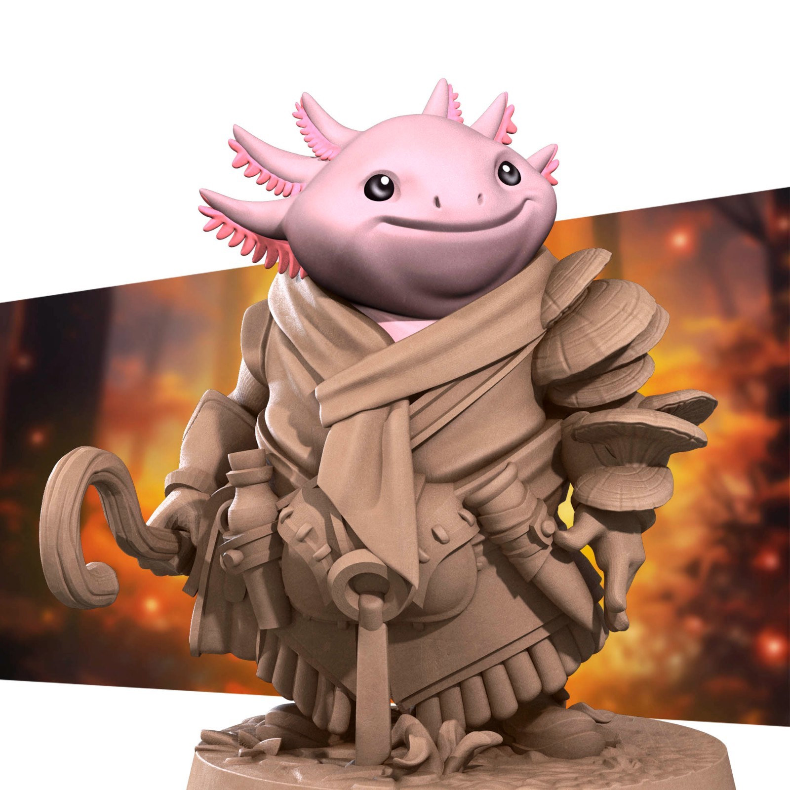 Axolotl Shepherd Farmer - Fishfolk - Bite the Bullet - Dungeons and Dragons
