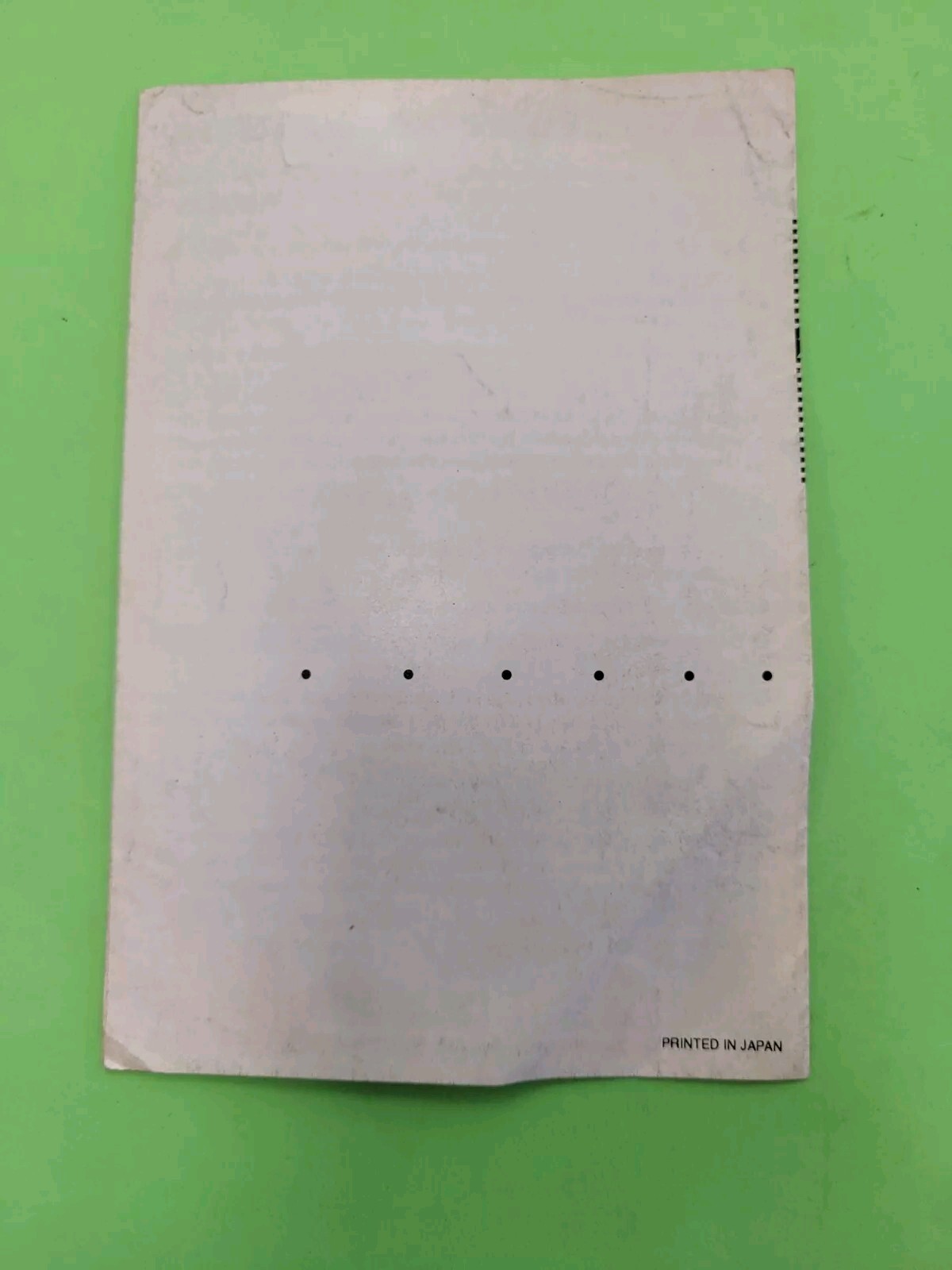 Super Nintendo Precaution SNS-USA INSERT ONLY Authentic Nintendo