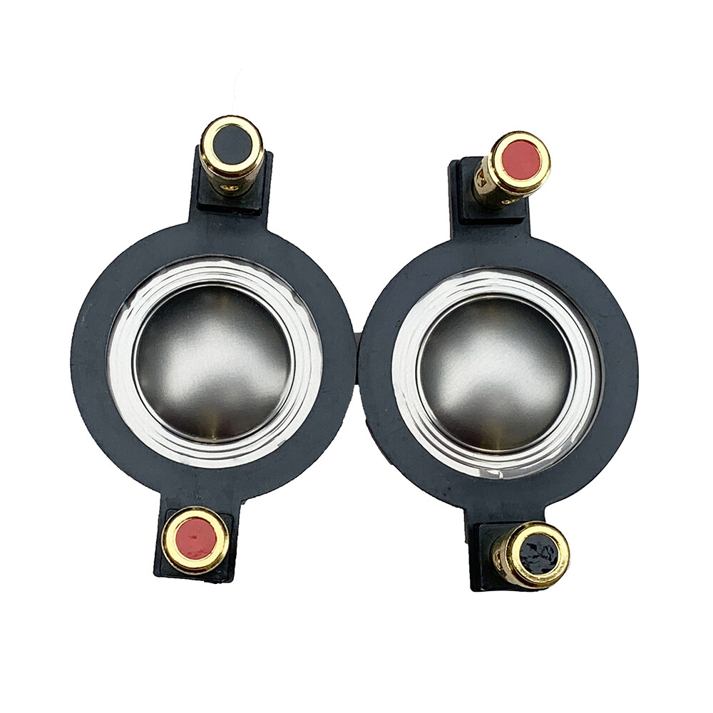 Pair 25MM 8 Ohm Replacement Diaphragms For PA Speaker Driver Tweeter Titanium