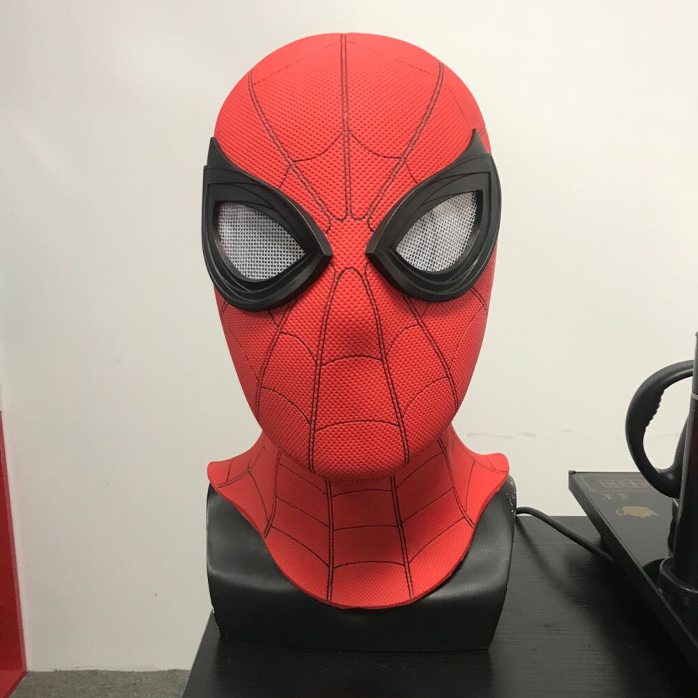 Spider-Man Far From Home Mask 3D Lenses PVC Spiderman Masks Cosplay Halloween