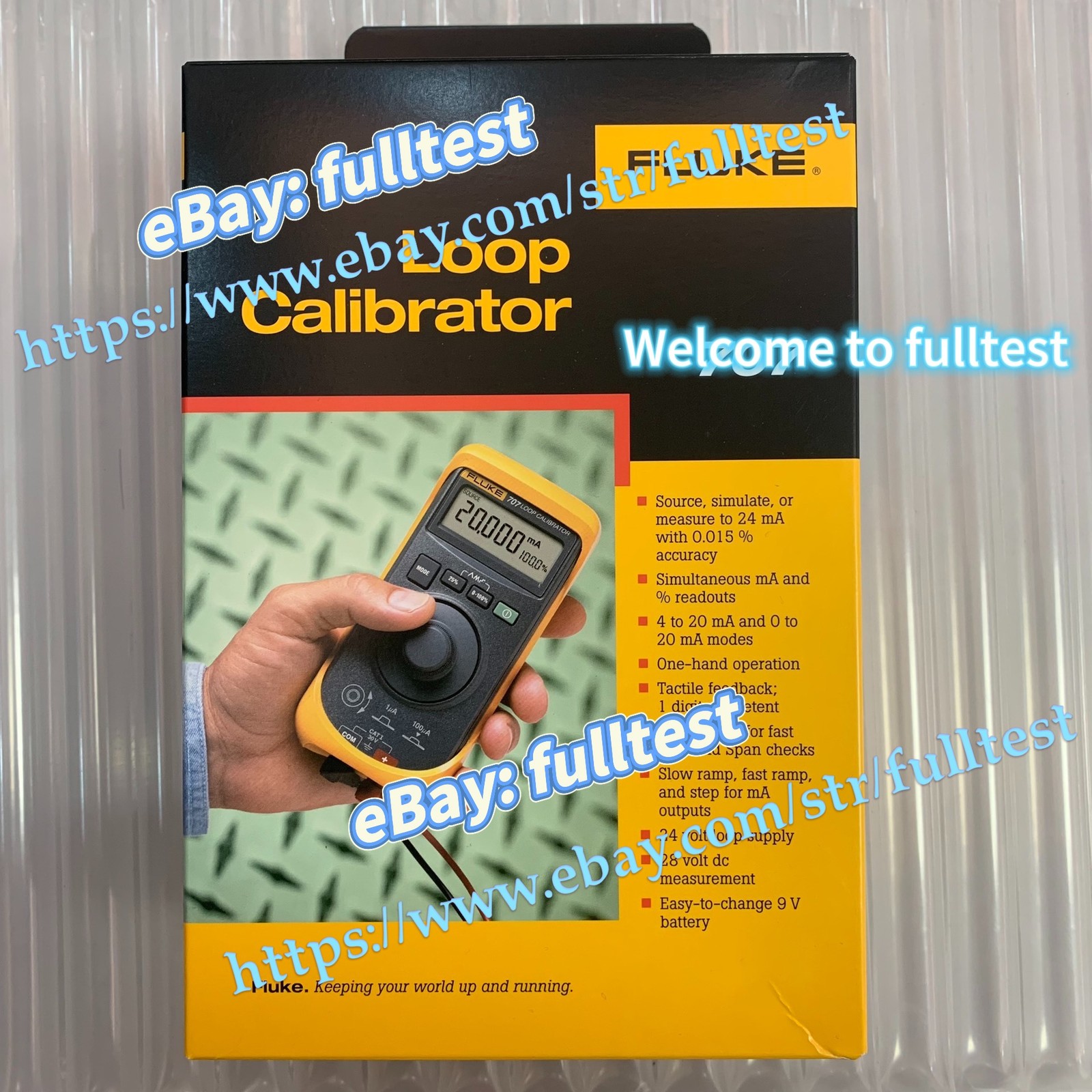New For Fluke 707 loop loop calibrator process signal calibrator -fulltest