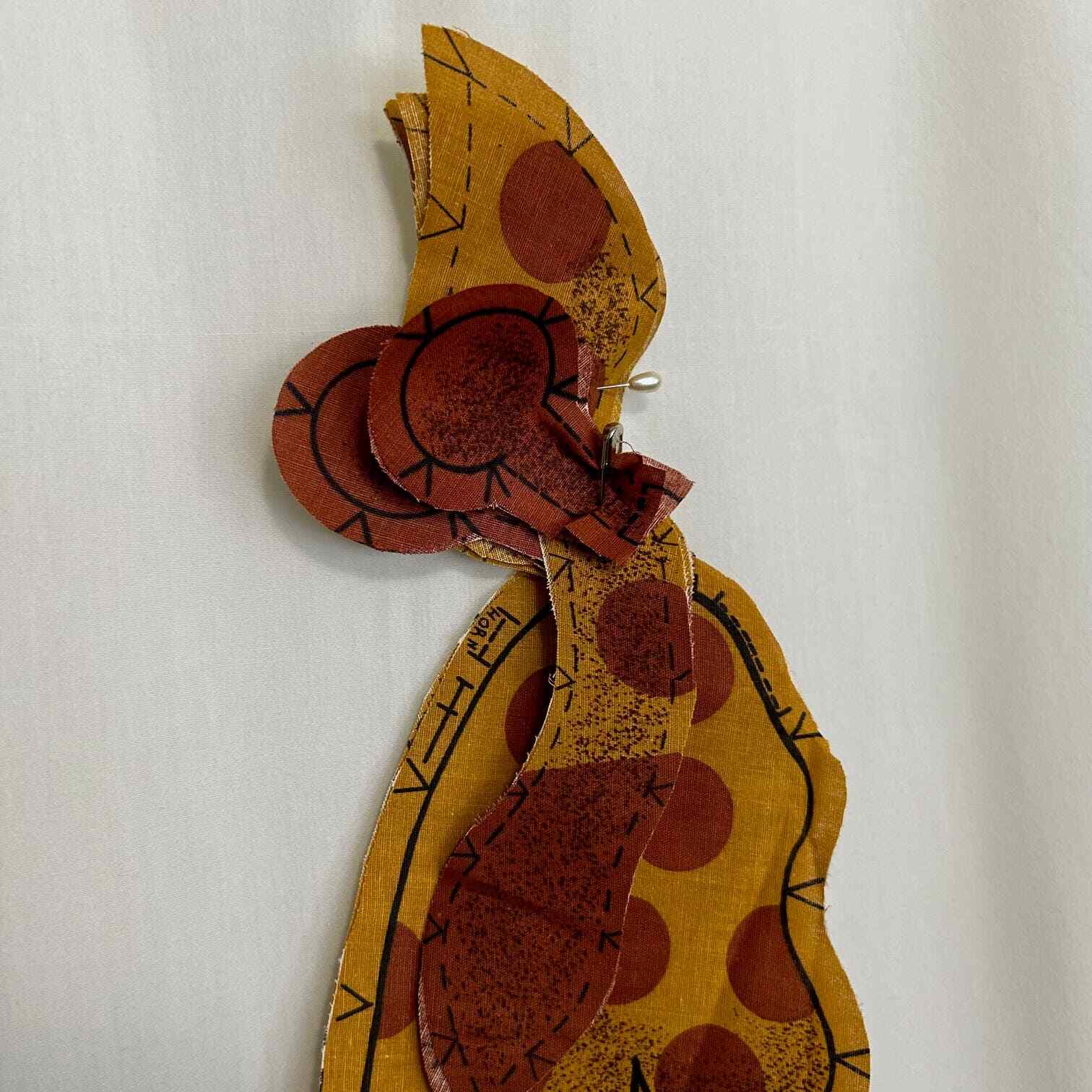 Vintage Giraffe Plush Unfinished Project Approx. 26" Finished Complete HTF