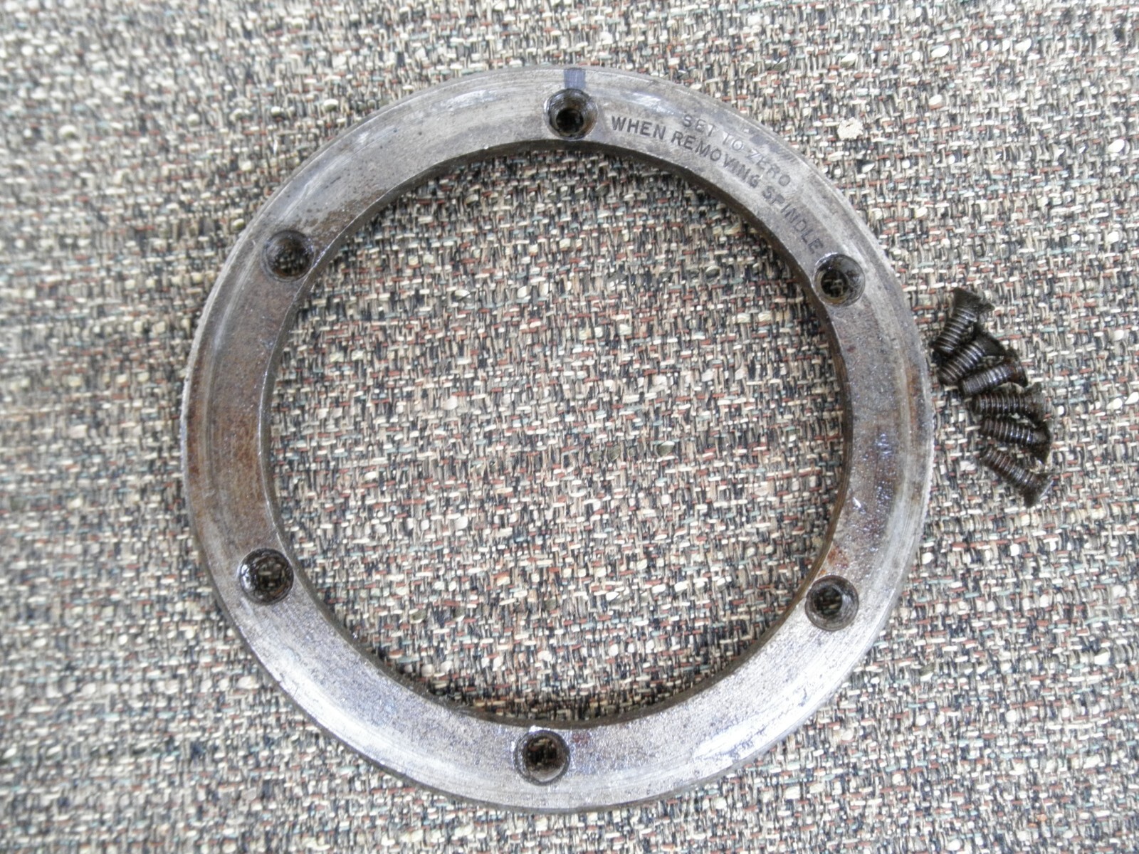 Hardinge Model HV-4, 5C Collet Indexing Head Retaining Ring OEM #HV-123 & Screws