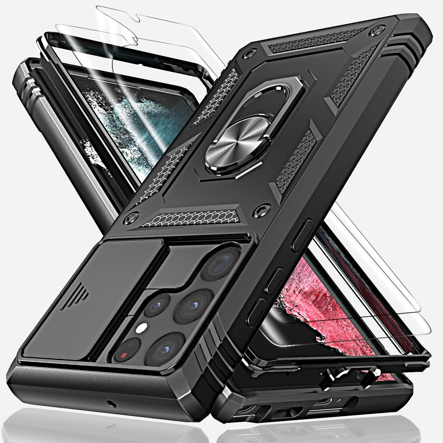 Funda Grado Militar Con Protector De Pantalla Case Para Samsung Galaxy S23 Ultra