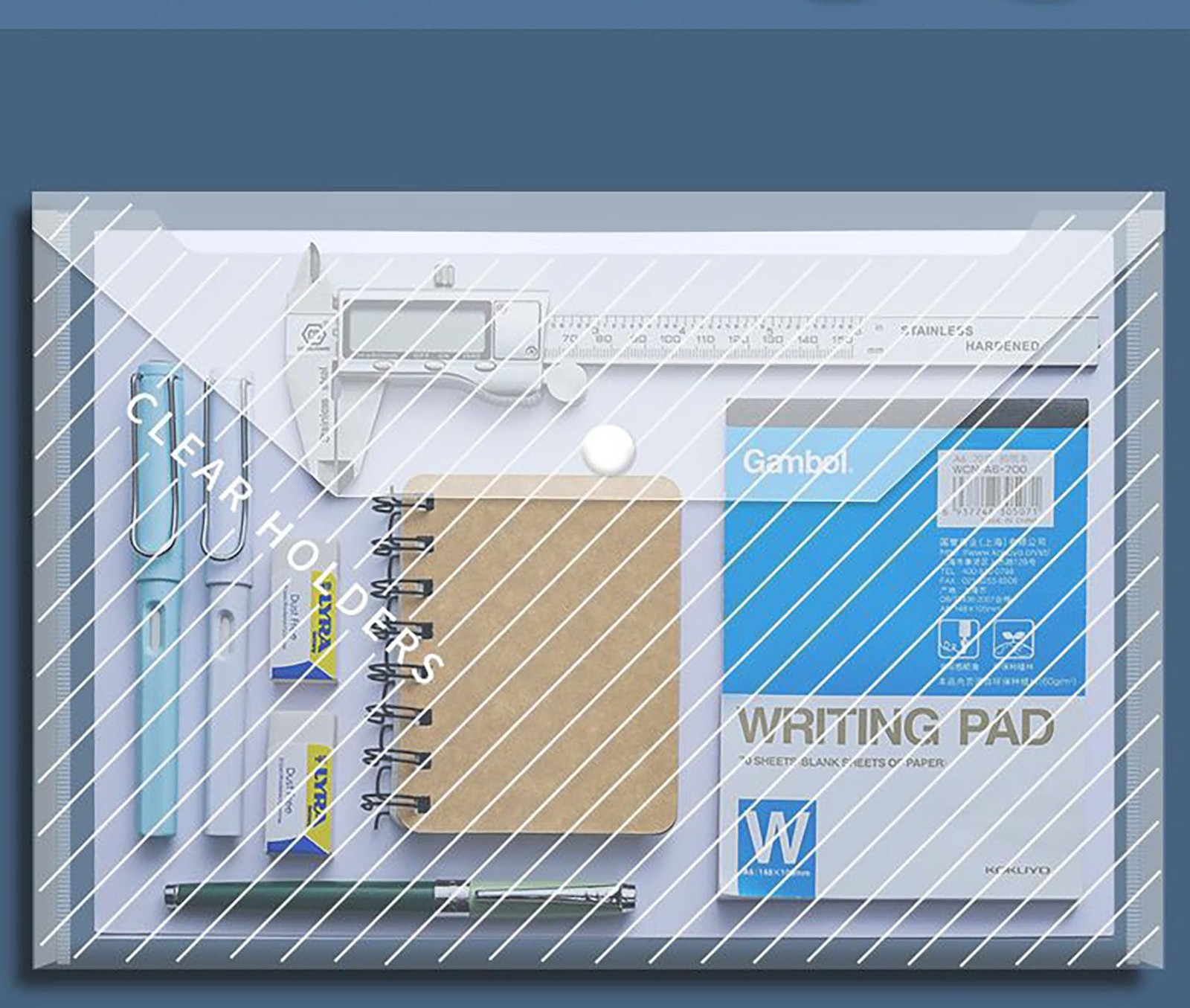 10 PCS 13x9 Inch A4 Size Transparent Plastic Document Storage Bag Envelopes