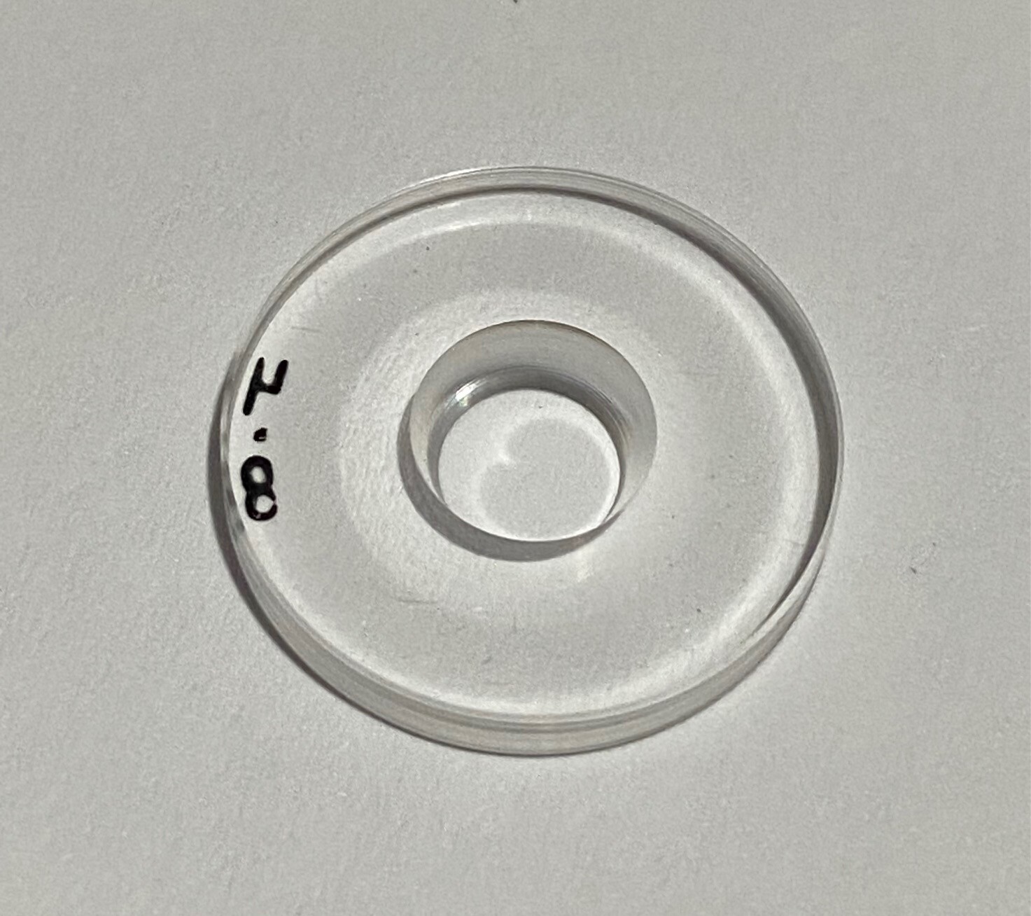 .626'/15.9mm Old Style Walther Slimline Clear Front sight inserts
