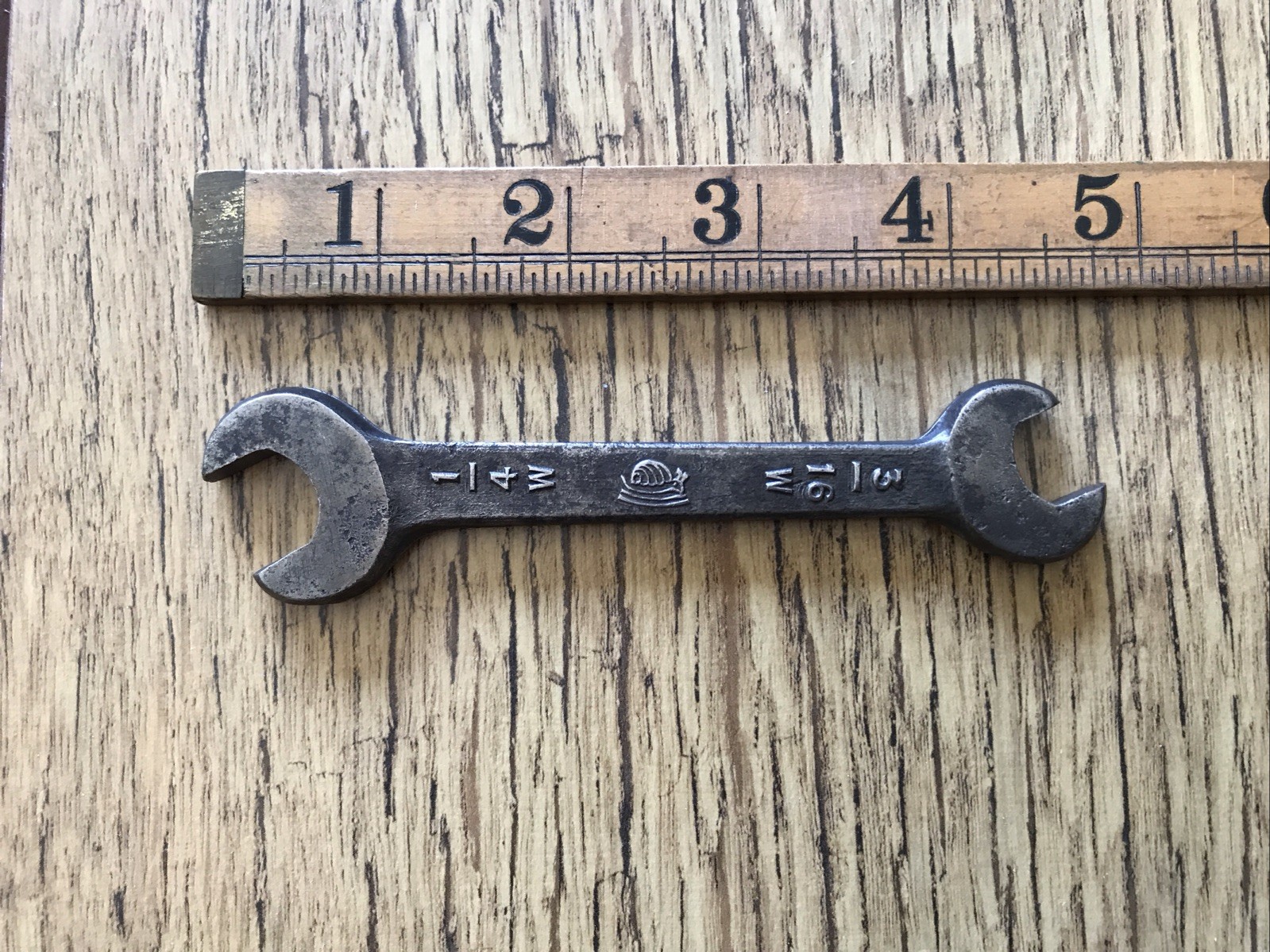 Vintage Snail Brand 1/4” X 3/16” Whitworth Spanner Classic Car Tool.