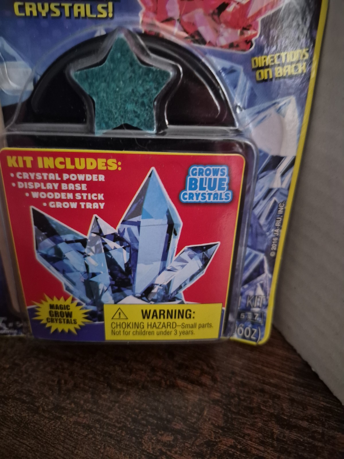 Kids Science Crystal Grow Kit Blue Crystals