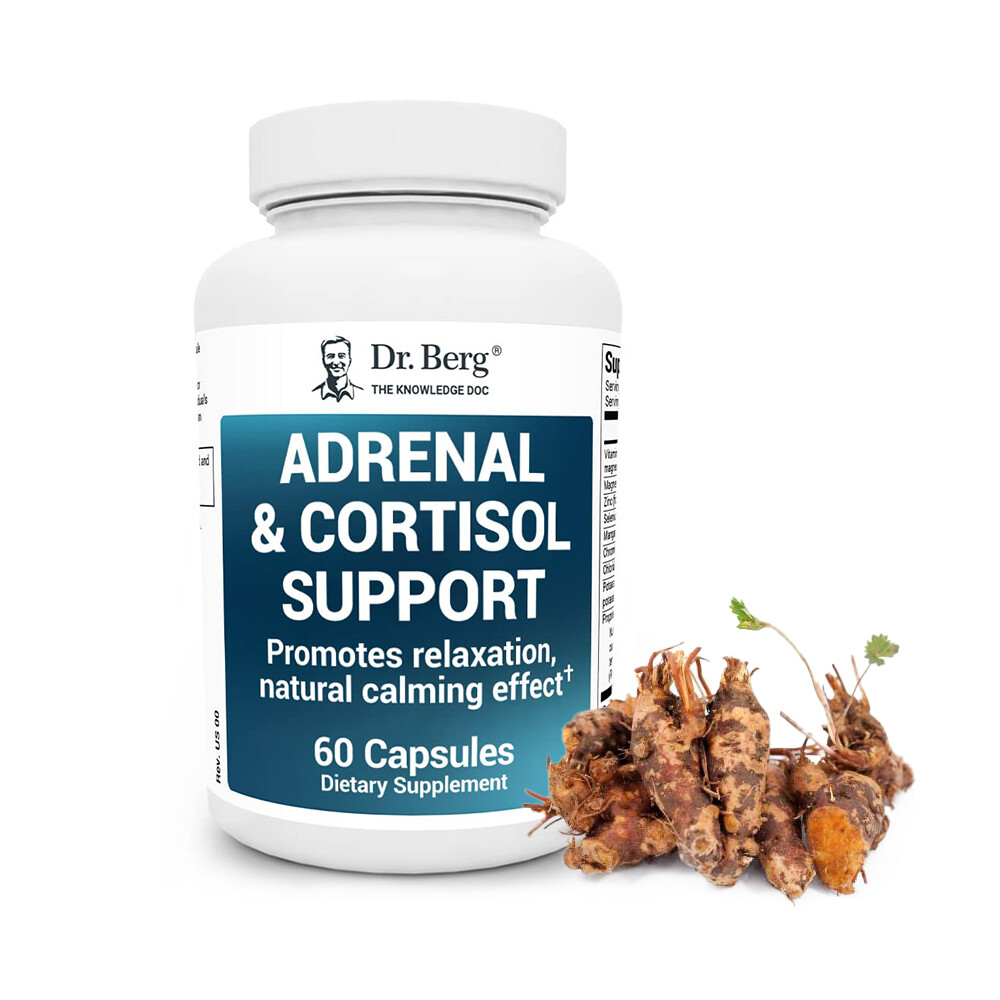 Dr. Berg Adrenal & Cortisol Support Mood Focus Relaxation Support 60 Capsules