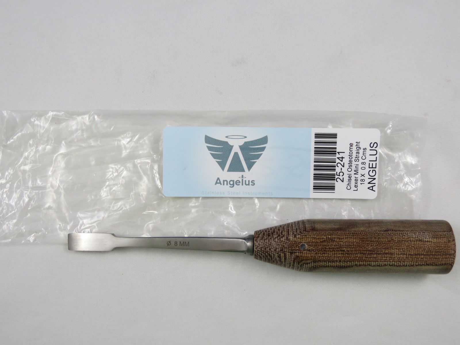 Medical Orthopedic Osteotome Chisel Lexer Mini Straight 18 cm x 0.8 cm ANGELUS