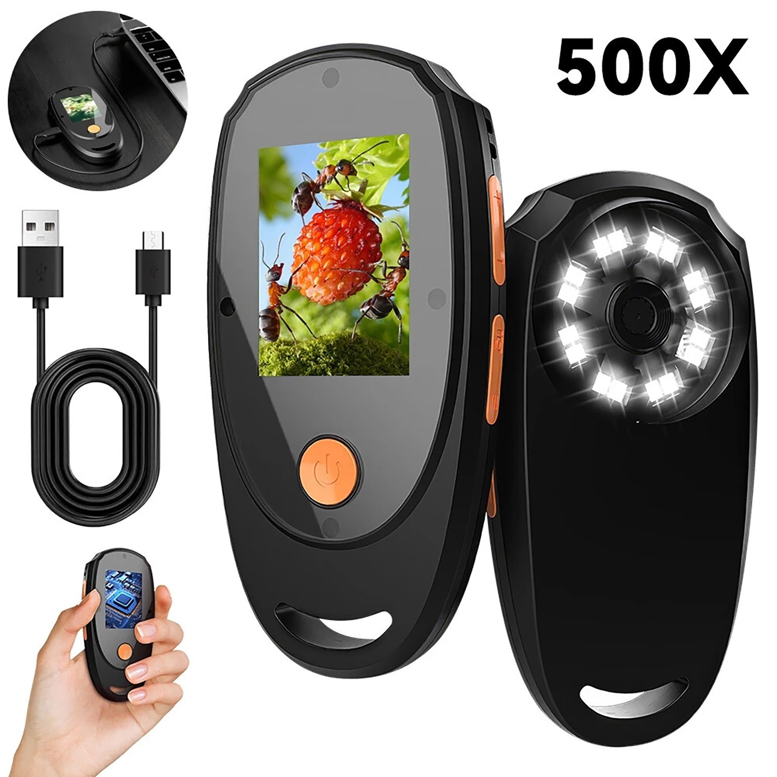 Handheld Digital Microscope Kit Fit JPG Image format Fit AVI Video format