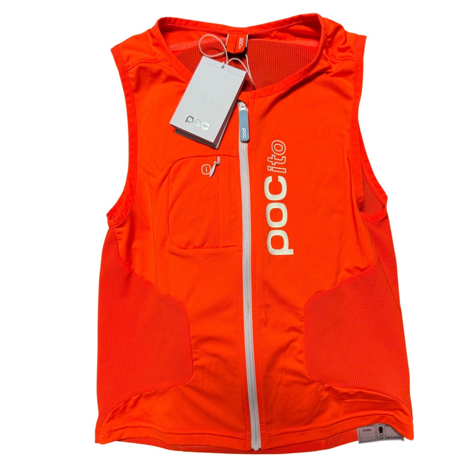 POC POCito VPD Air Vest Kids Orange Ski Snowboard Cycle Back Protector L