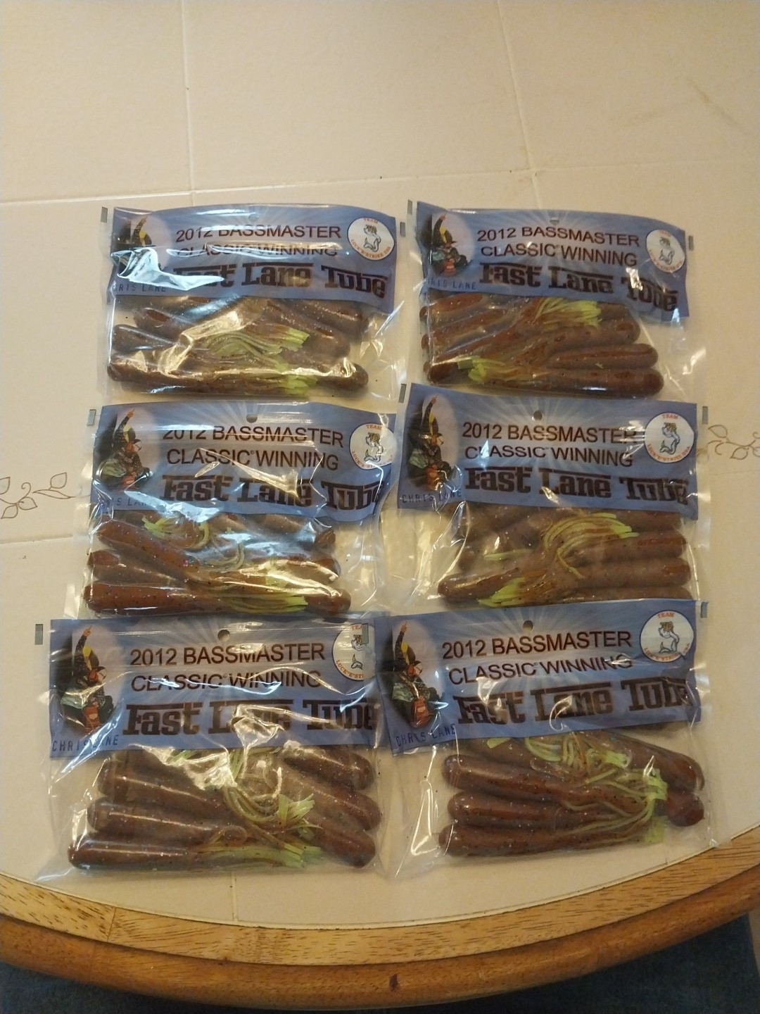 Nos 2012 Chris Lane Tubes 6 Packs  8 Tubes To A Pack Same Color Nip