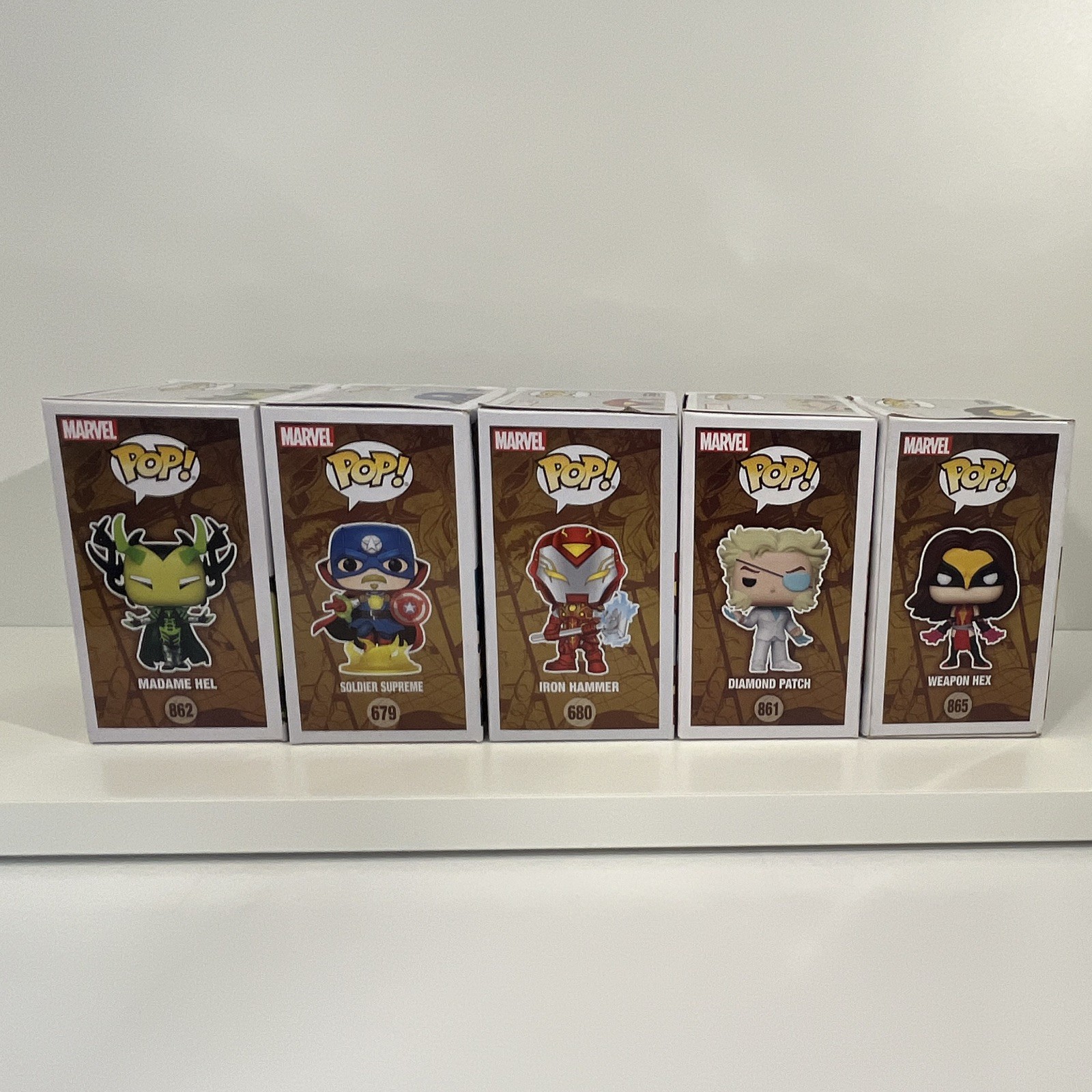 Funko Pop! Marvel Infinity Warps 5-Pack GITD Walgreens Exclusive #679-865