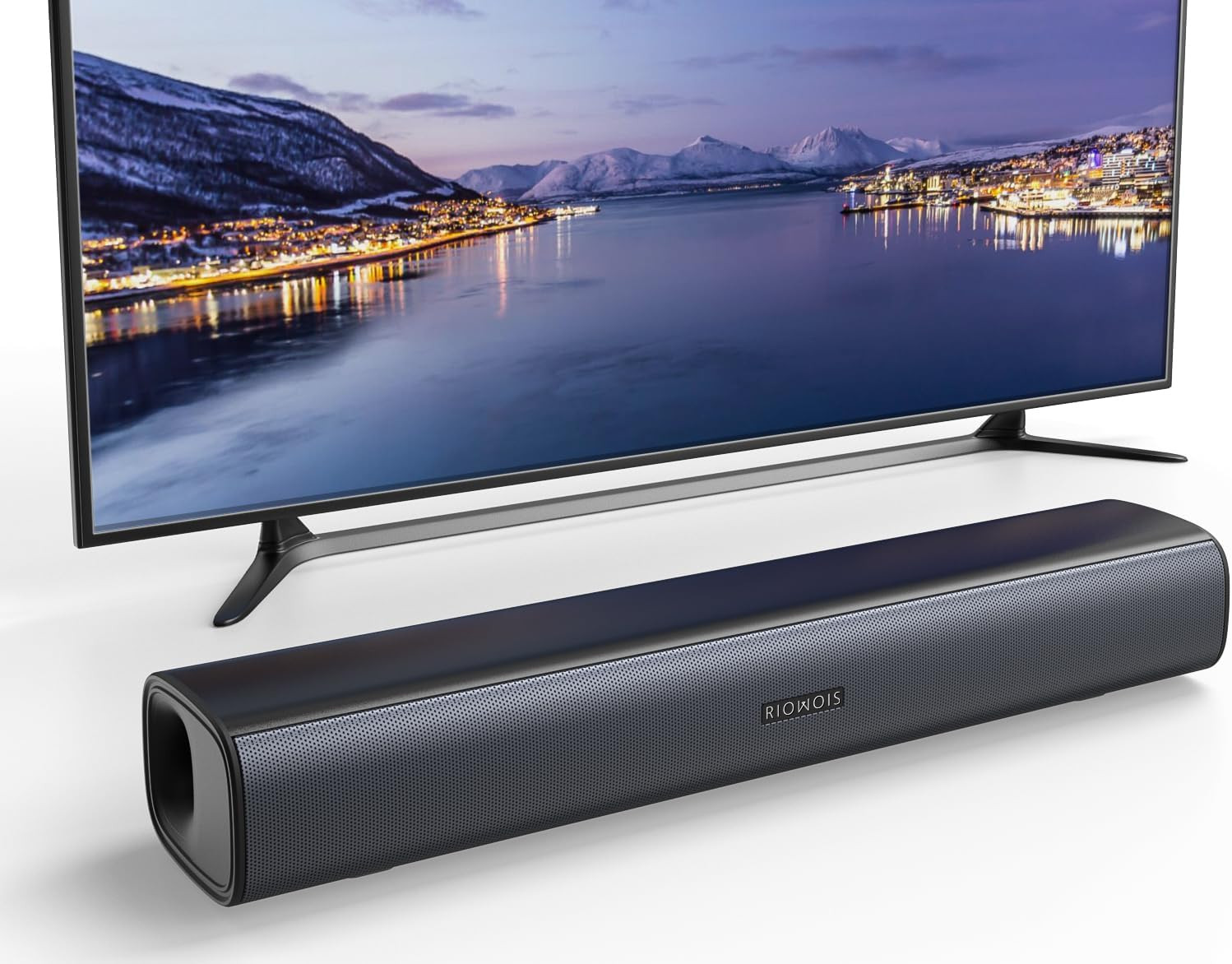 17" Sound Bar, Home Theater Surround Sound System for TV | Bass Reflex Port, Com