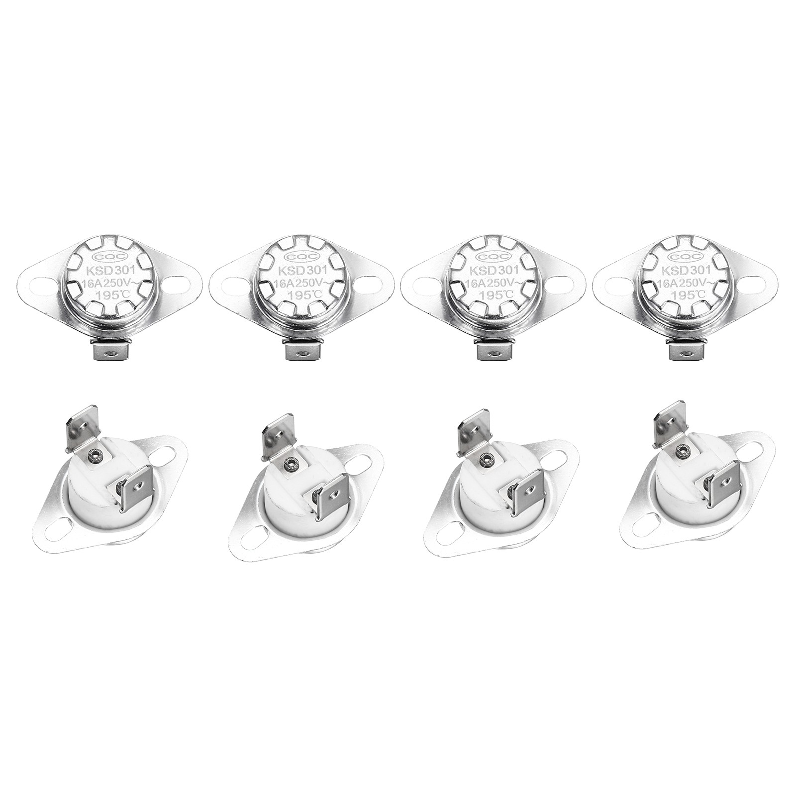 KSD301 Thermostat 195℃/383°F 16A  N.C Temperature Switch 8 Pcs