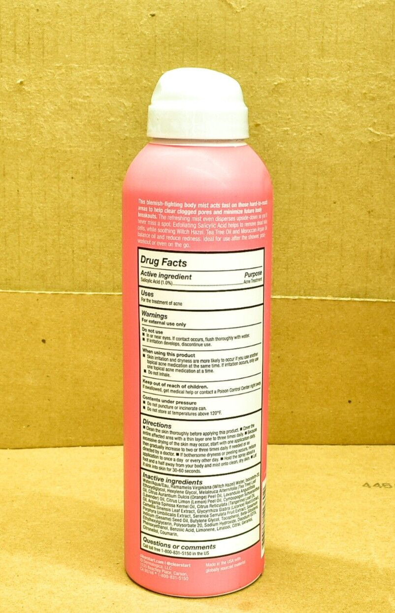 Dermalogica Clarifying Bacne Spray "Acne" Retail Size (6fl oz / 177 ml)