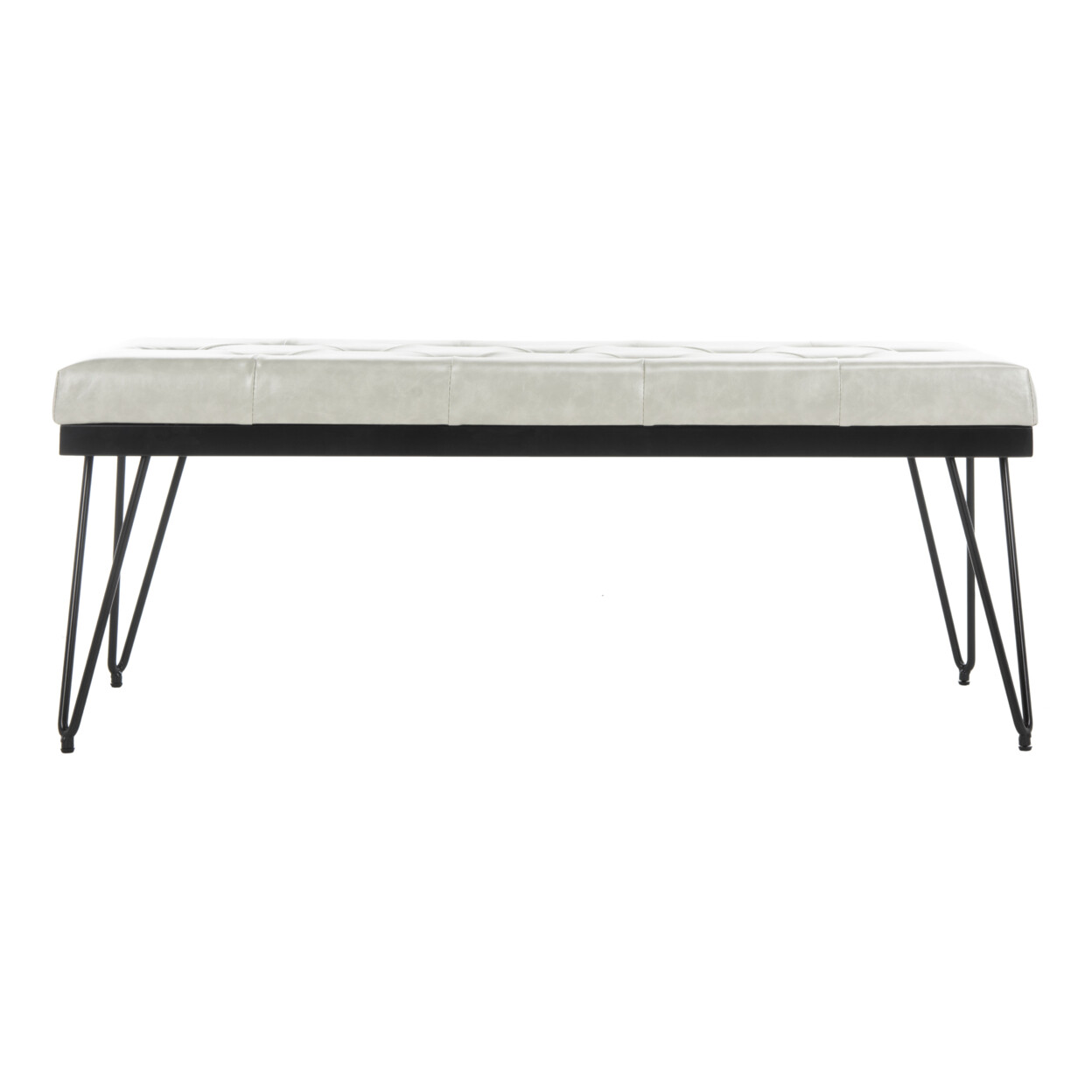 SAFAVIEH Marcella Bench | Grey / Black |