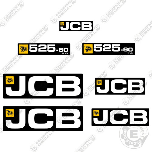 Fits JCB 525-60 Decals Telehandler Replacement Decals