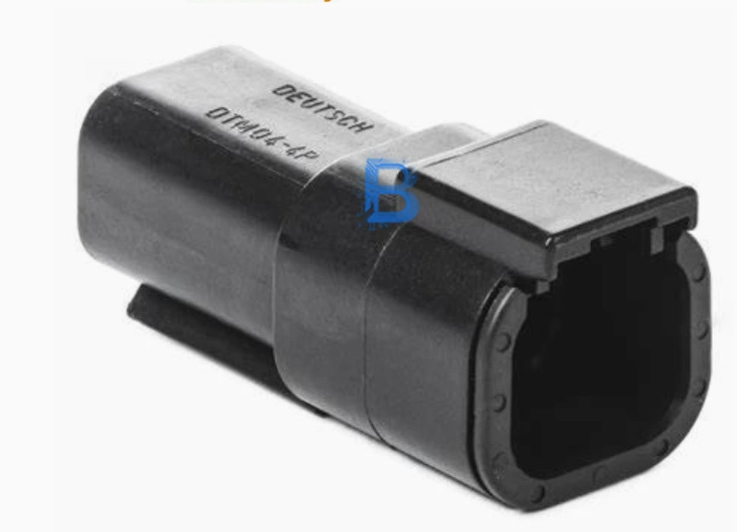 DEUTSCH 连接器 DTM04-4P-E004插头4孔黑色