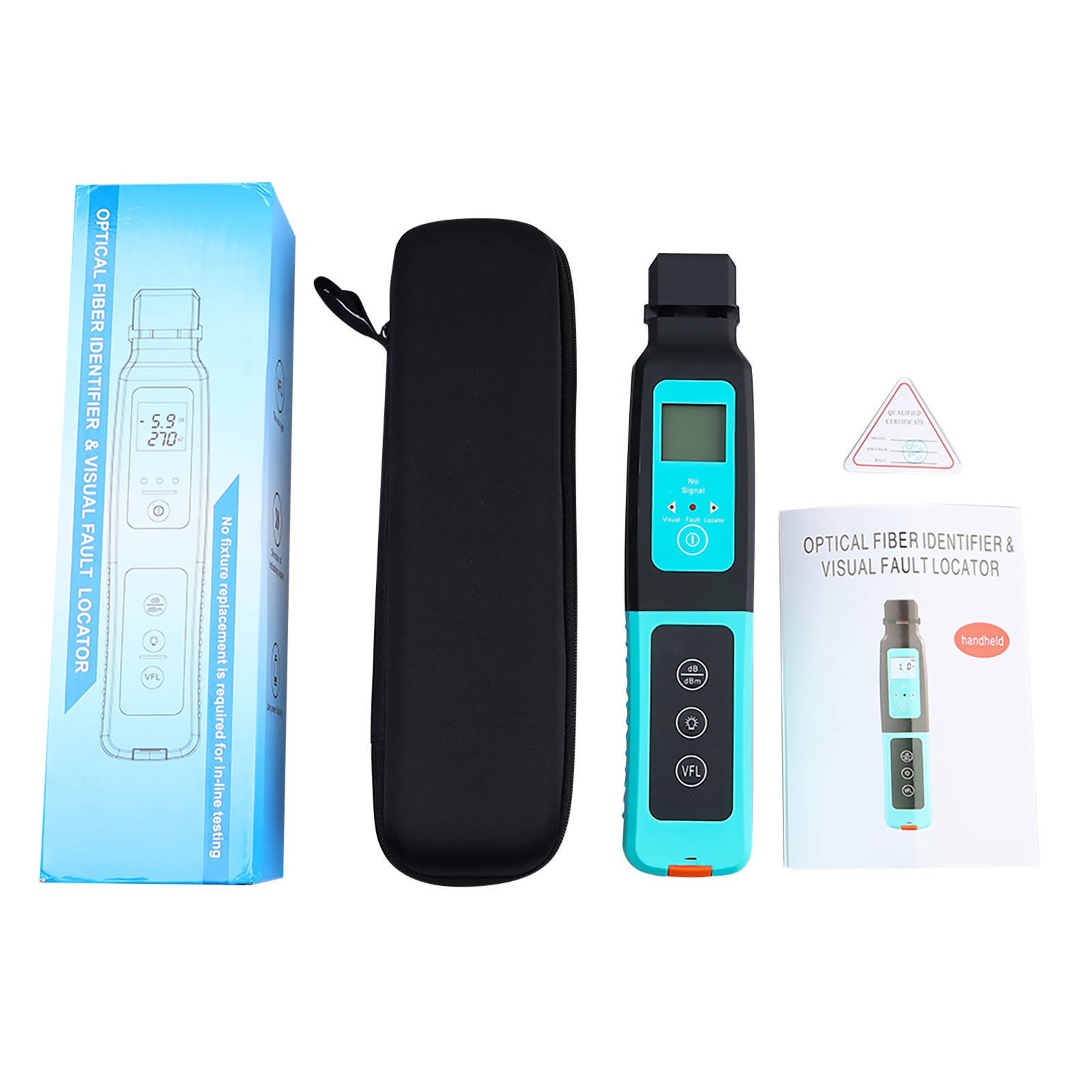 Fiber Optic Identifier With 10MW Visual Fault Locator 0.25 -3.0 Mm Fiber Lines E