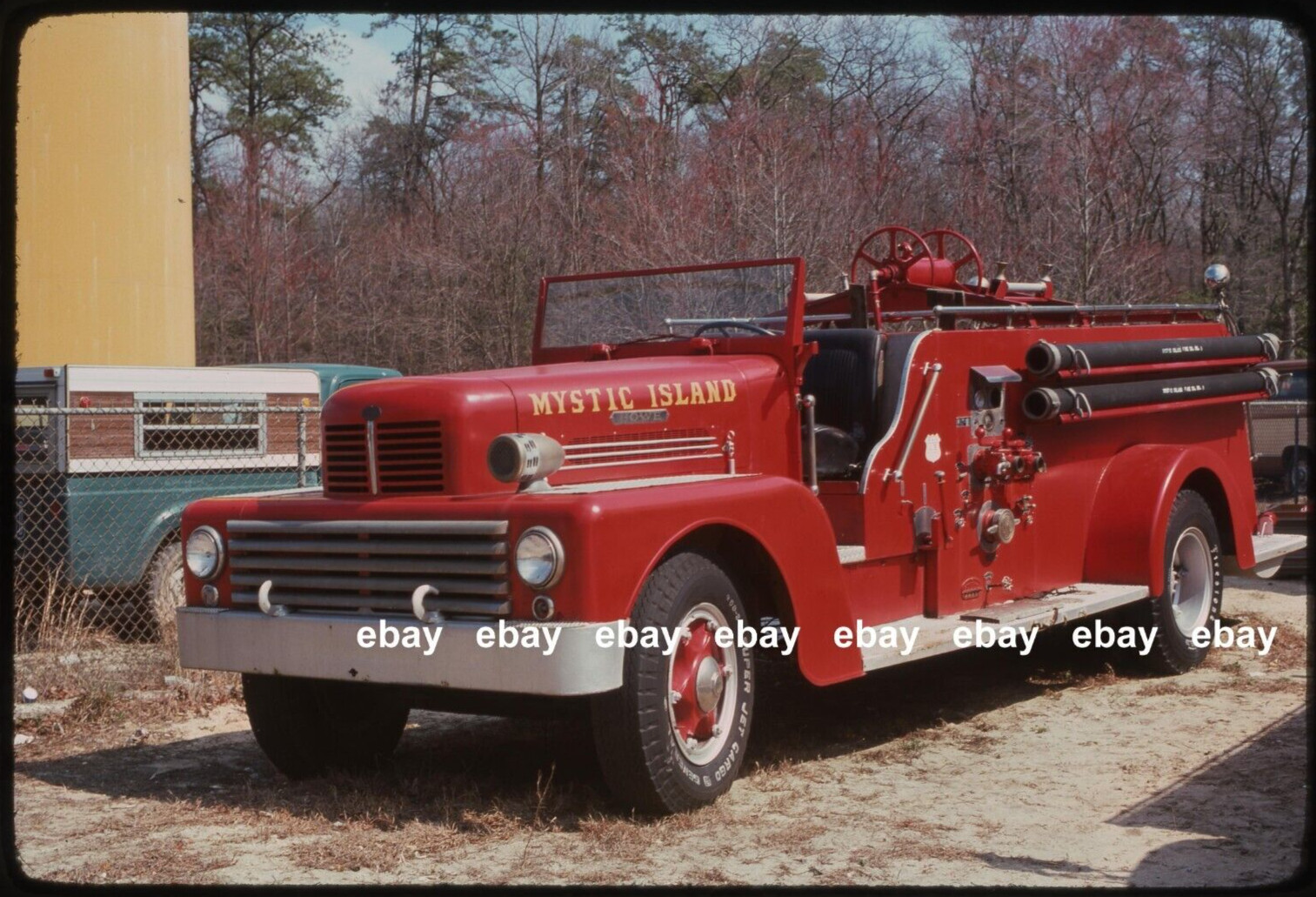 Mystic Island NJ 1949 Duplex Howe pumper Fire Apparatus Slide