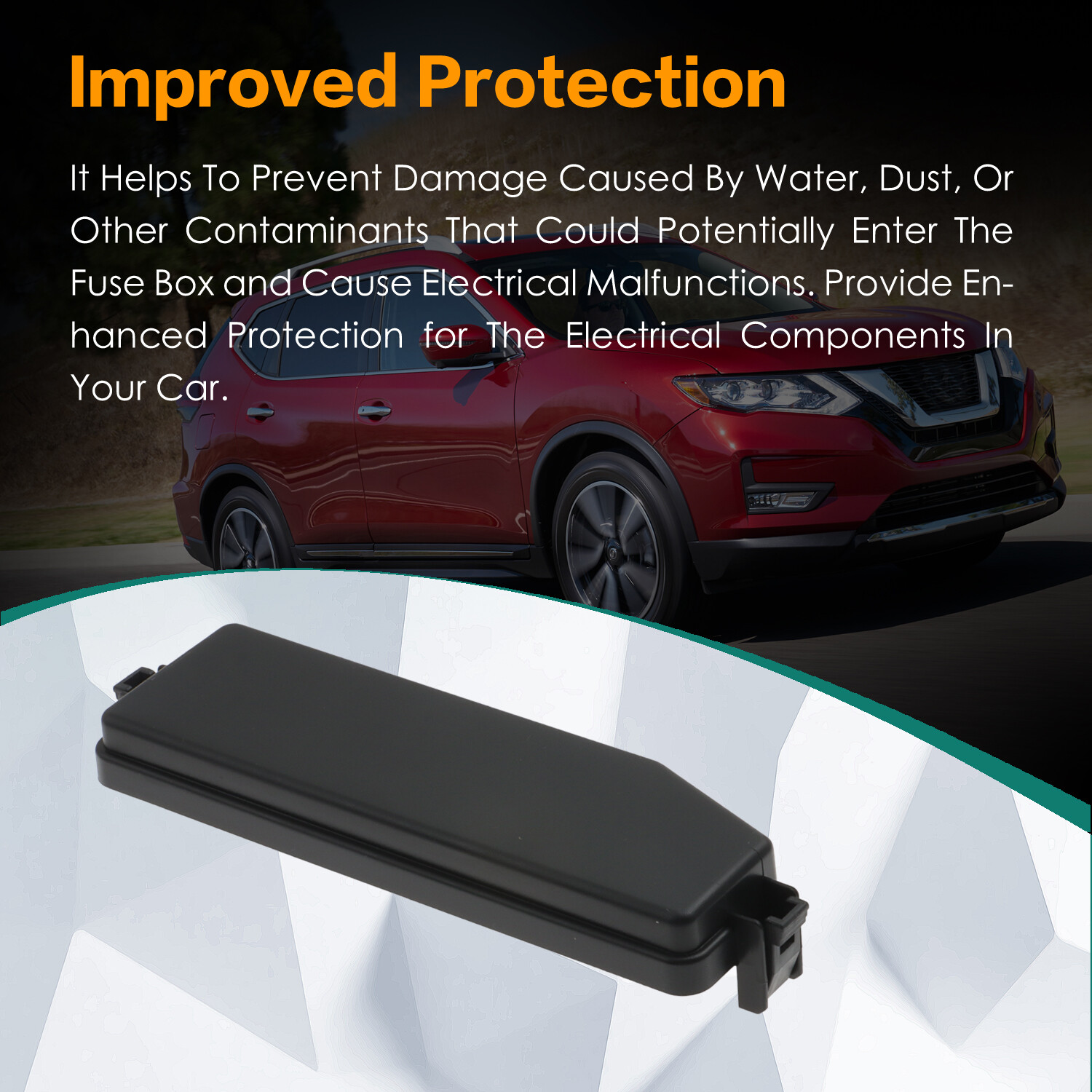 Fusible Link Holder Cover Replacement for Rogue 2014-2020 Nissan 24382-4BA0B