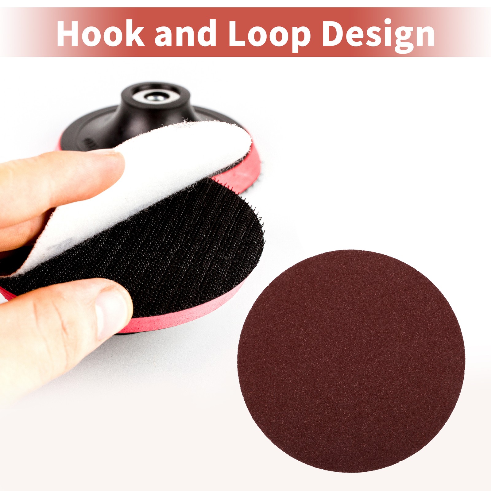 TEN Red Kraft paper Sanding Discs Universal