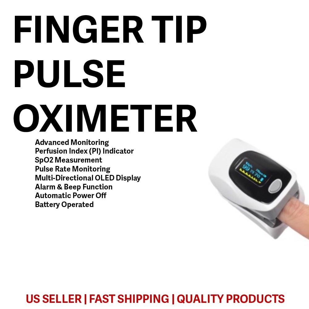 Oximeter Pulse Fingertip SpO2 Heart Rate Monitor Blood Oxygen Saturation Monitor