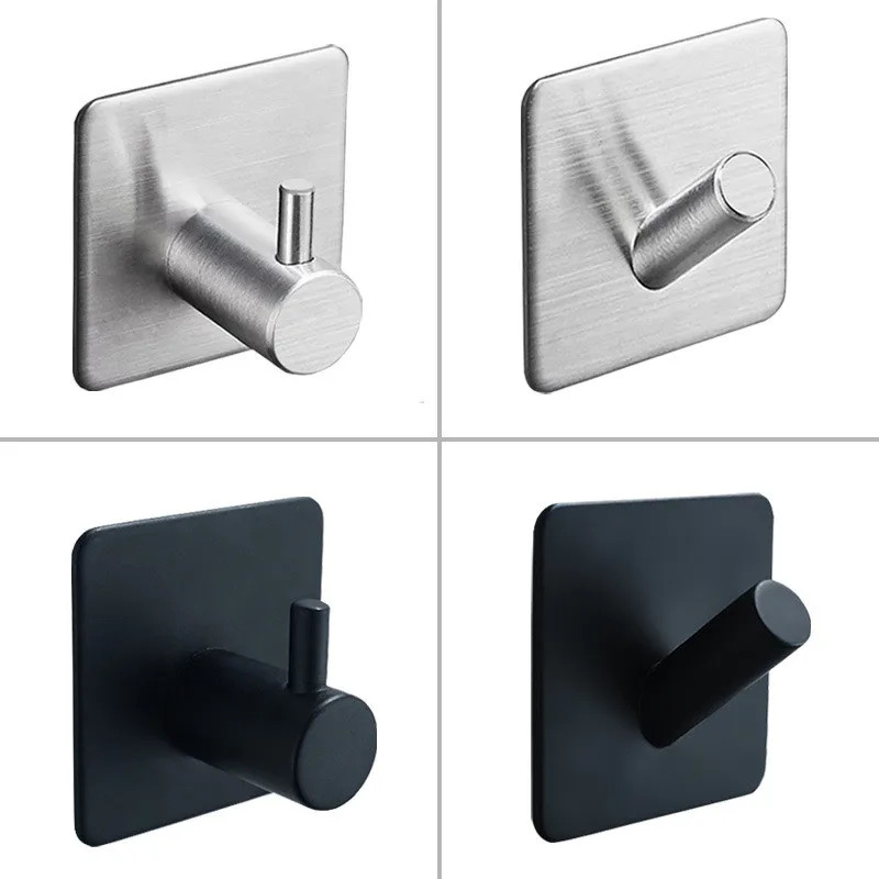 SUS304 Black Robe Hook Wall Hook Towel Hook for Bathroom Stainless Steel Coat Ho