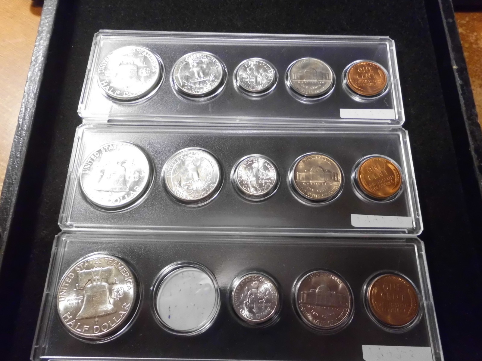 1949 P/D/S GEM UNCIRCULATED B/U MINT SET - 90% SILVER -