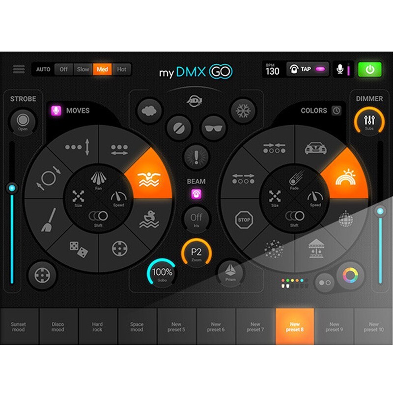 ADJ MYDMX-GO Lighting Control App for iPad or Android with Wireless Interface