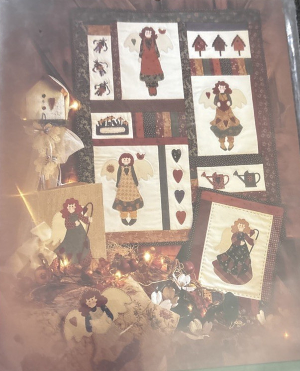 Vtg Rare Fiber Mosaics ANGEL SEASON Quilt 1995 Pattern 89001