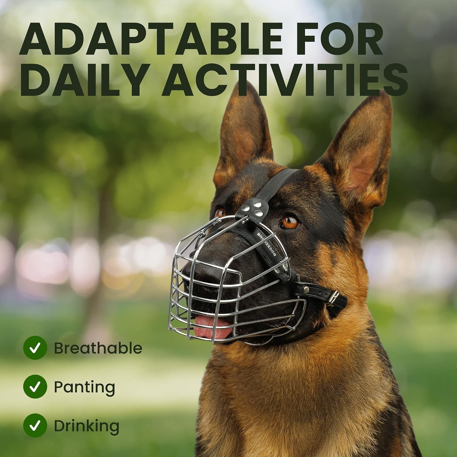 Durable Metal Dog Muzzle for German Shepherd