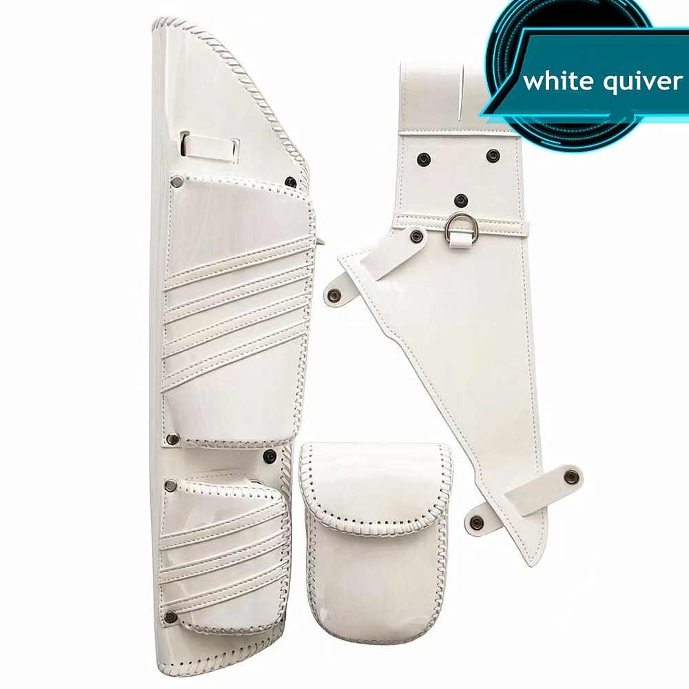 Archery Hip Quivers with Pouch Handmade Genuine Cowhide for Recurve Bow Shooting