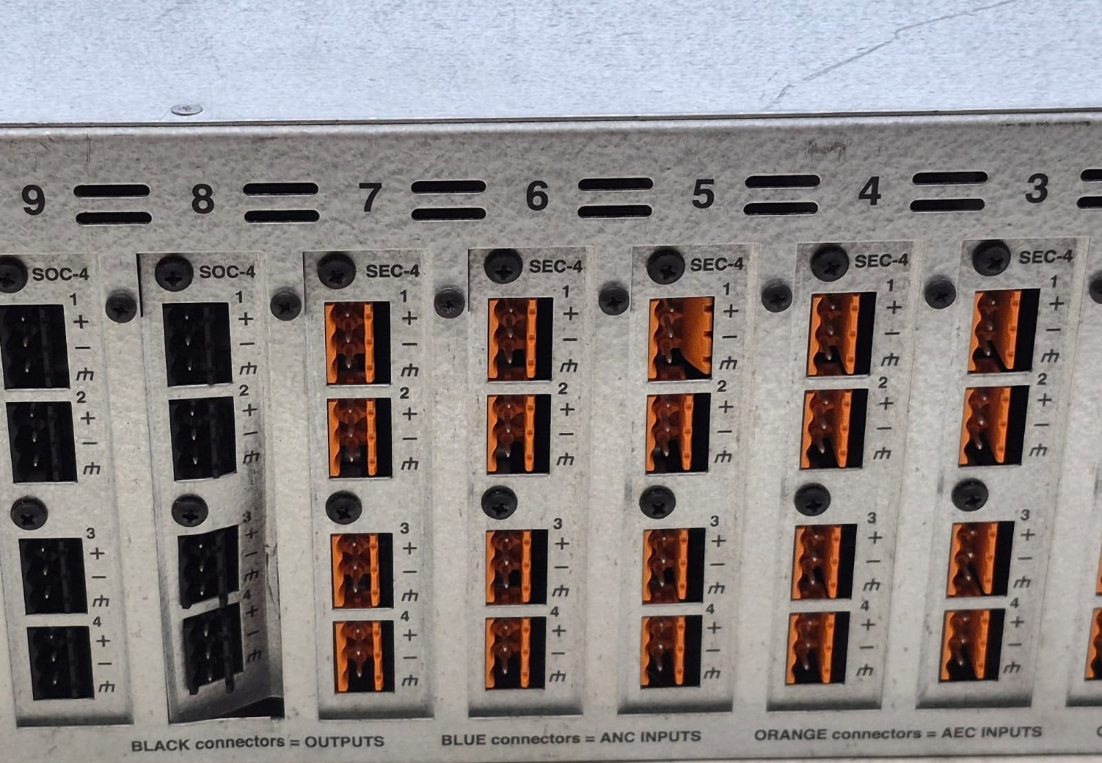 Biamp Tesira SERVER-IO w/ 14 Cards (Read Description) - Dented Card