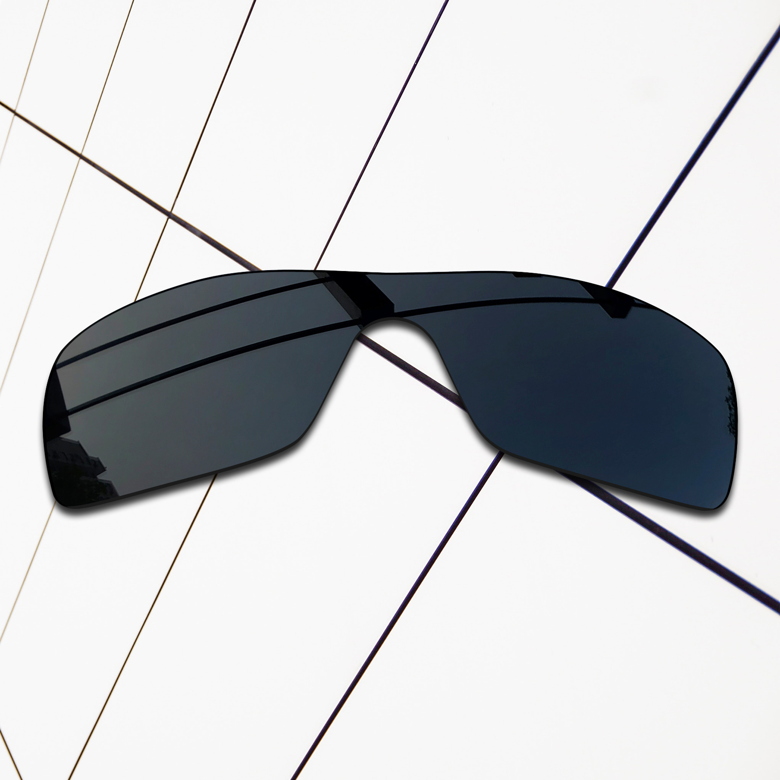 TRUE Polarized Replacement Lenses for-Oakley Batwolf OO9101 Dark Black