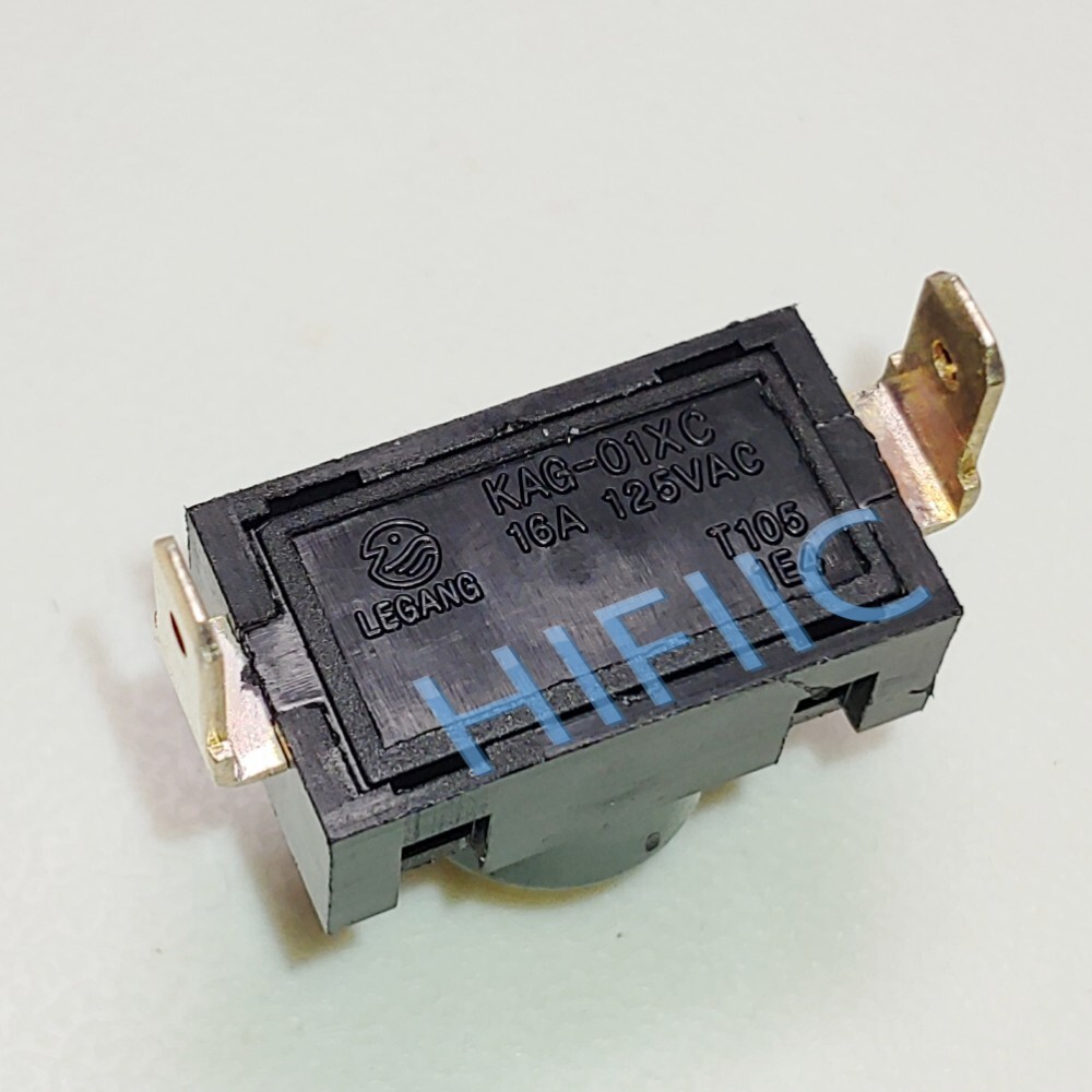 HONGFA KAG-01XC 2-pin vertical button self-locking switch 16A 125VAC