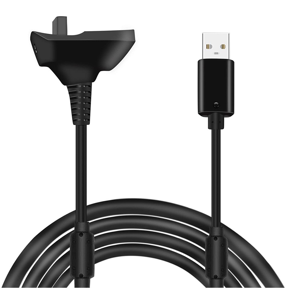 USB Charger Cable for XBOX 360/360 Slim Wireless Controller - 5ft 4800mAh